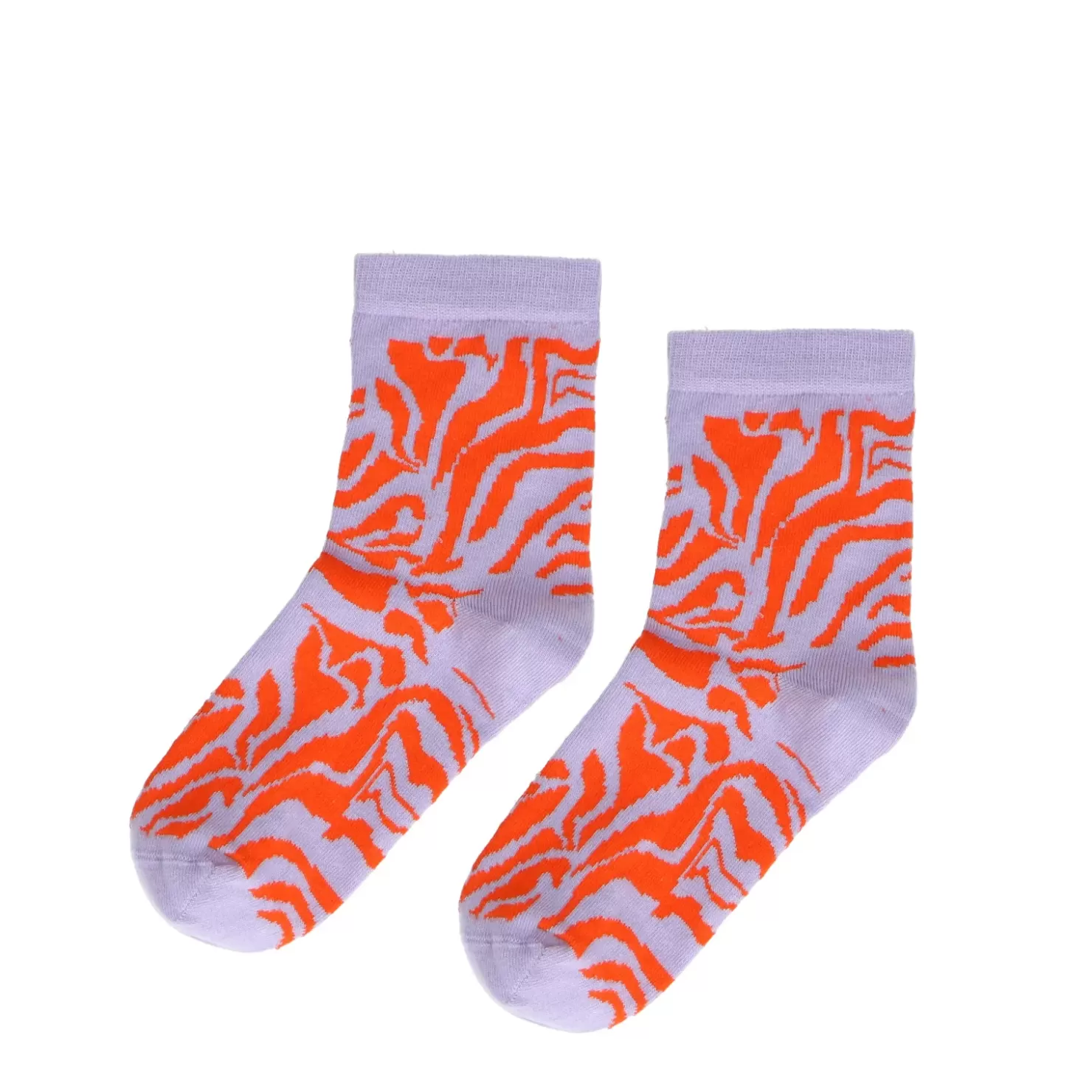 Fashion Socks With Zebra Print - Lilac Women Tights And Socks