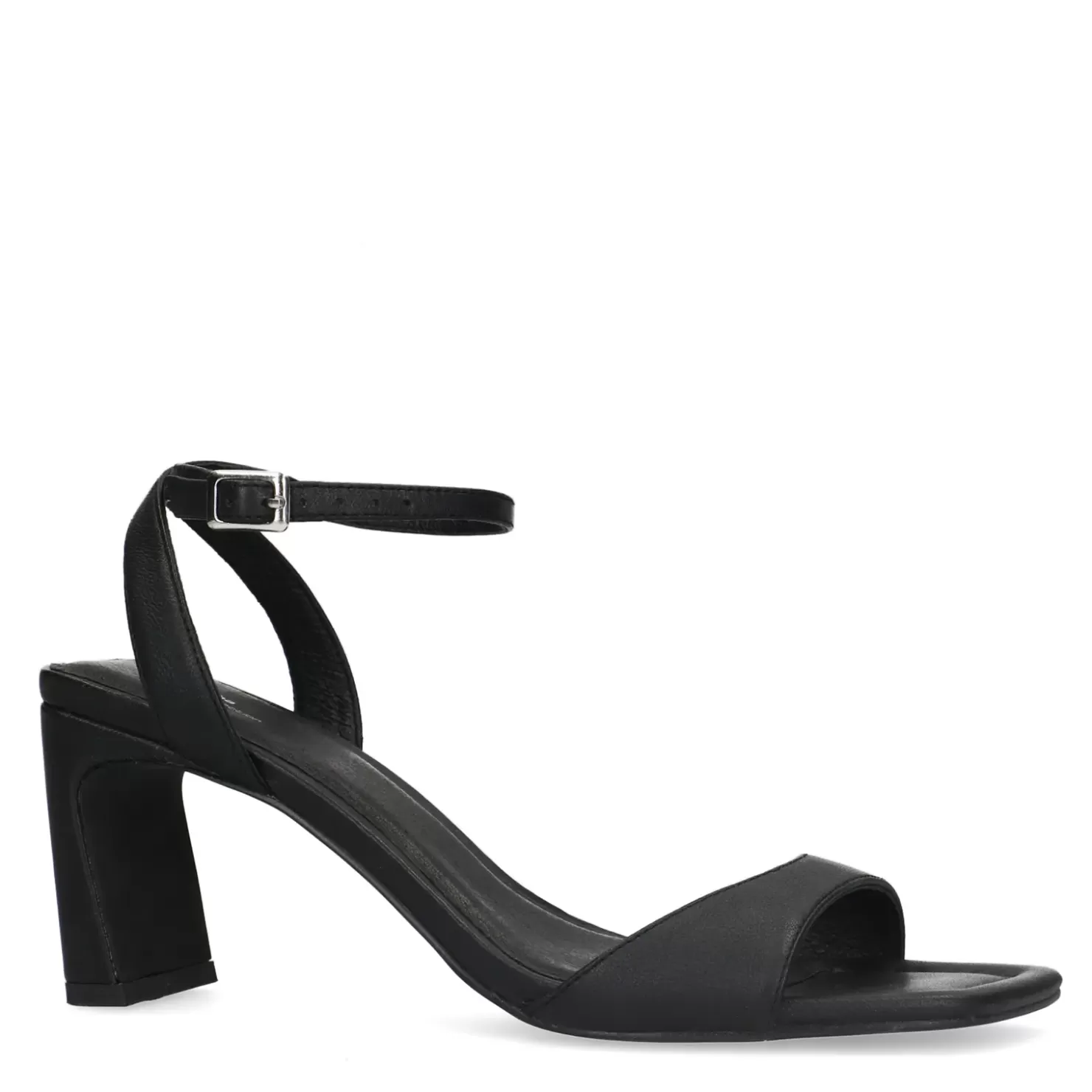 New Straight Heel Leather Mules - Black Women Sandals