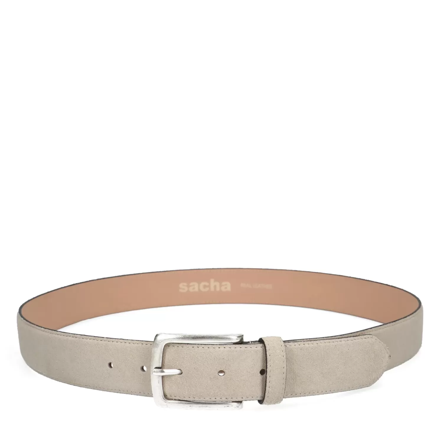 New Suede Belt - Beige Men Accessories