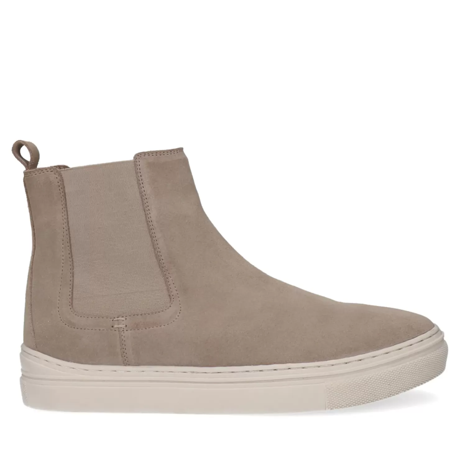 Shop Suede Chelsea Boots - Beige Men Boots