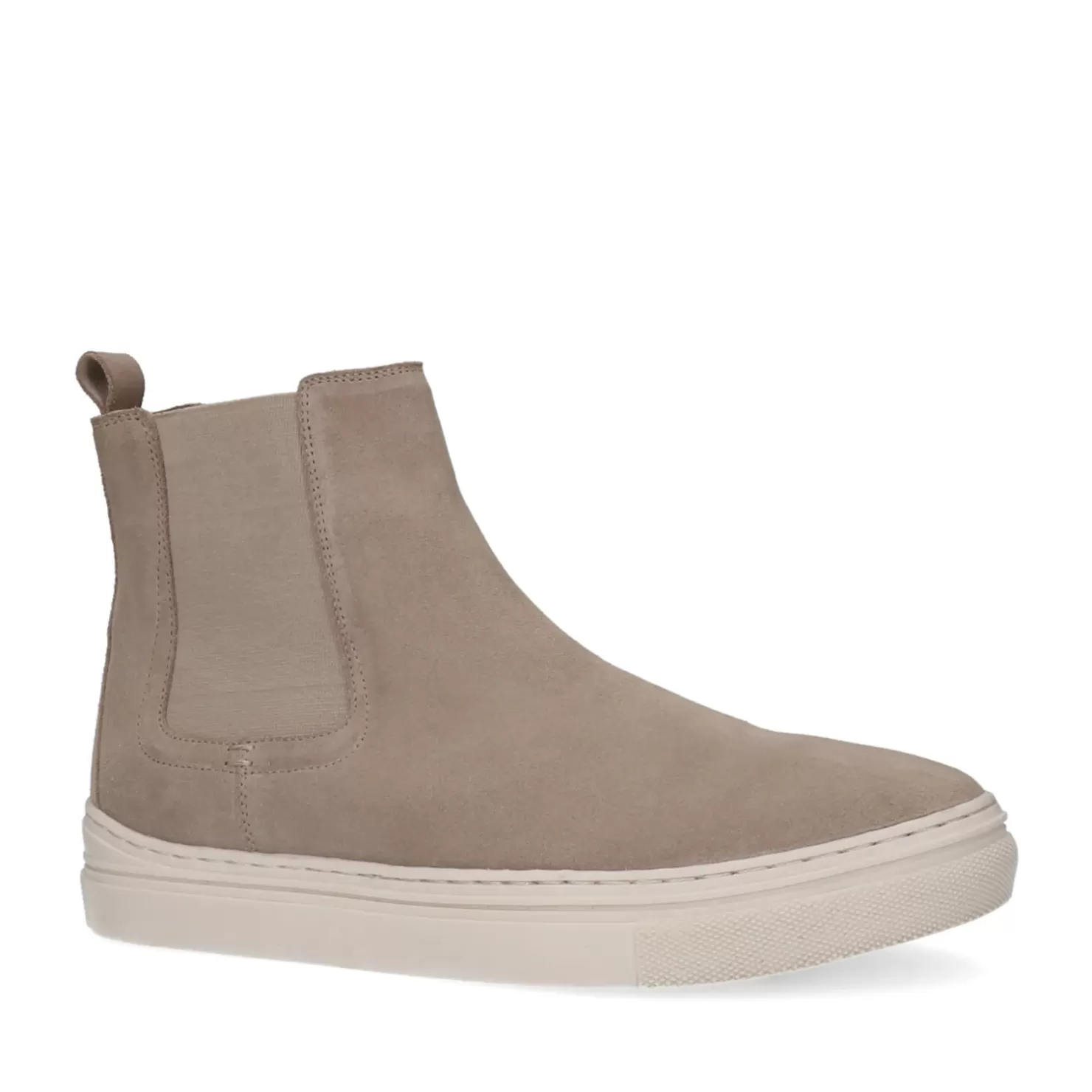 Shop Suede Chelsea Boots - Beige Men Boots