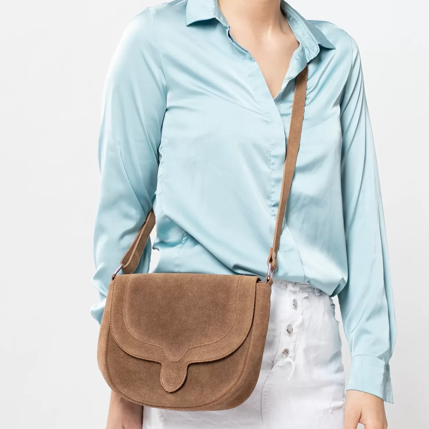 Best Suede Crossbody Bag - Brown Women Crossbody Bags