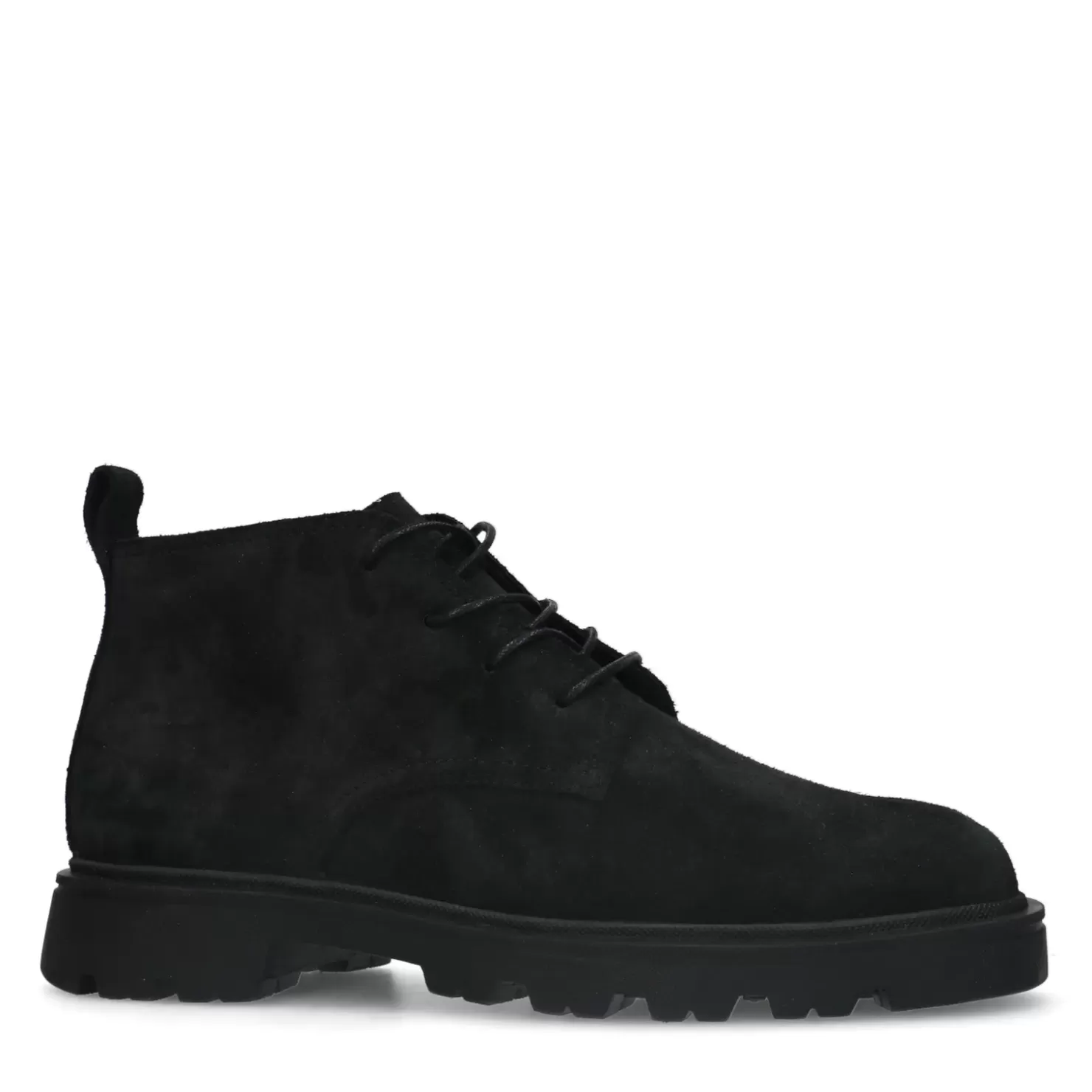 Online Suede Lace-Up Ankle Boots - Black Men Boots