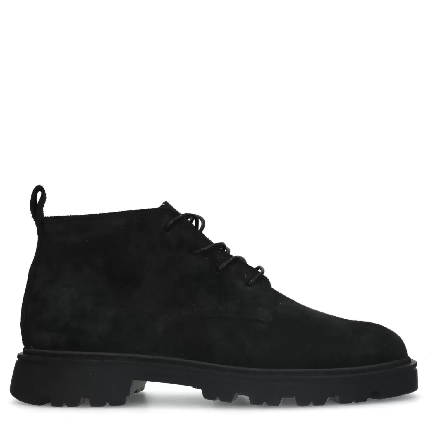 Online Suede Lace-Up Ankle Boots - Black Men Boots