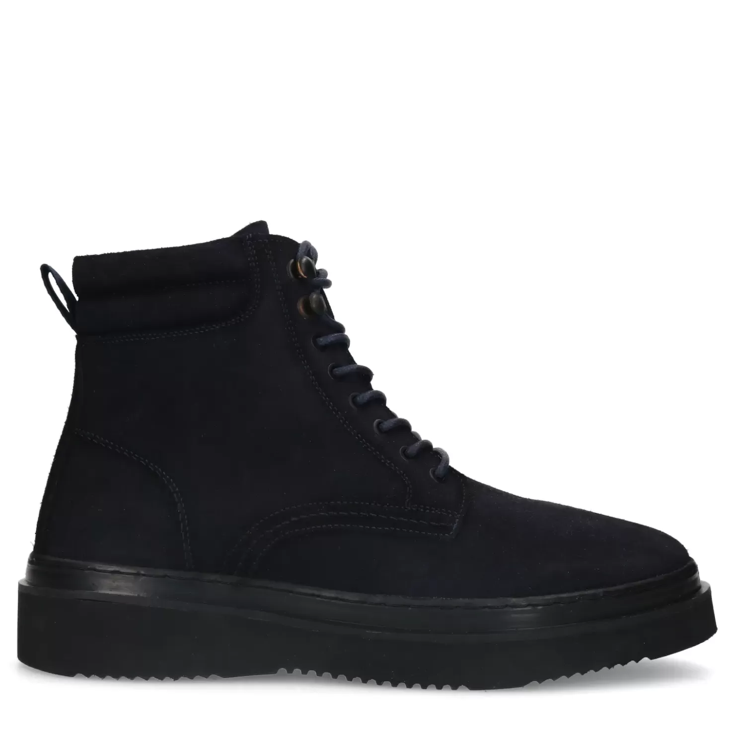 Cheap Suede Lace-Up Ankle Boots - Dark Blue Men Boots