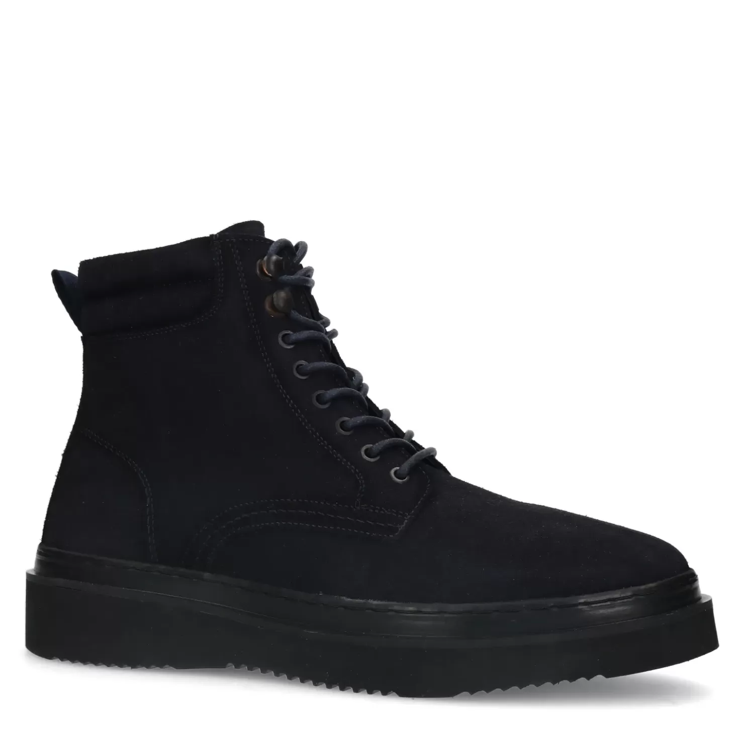 Cheap Suede Lace-Up Ankle Boots - Dark Blue Men Boots