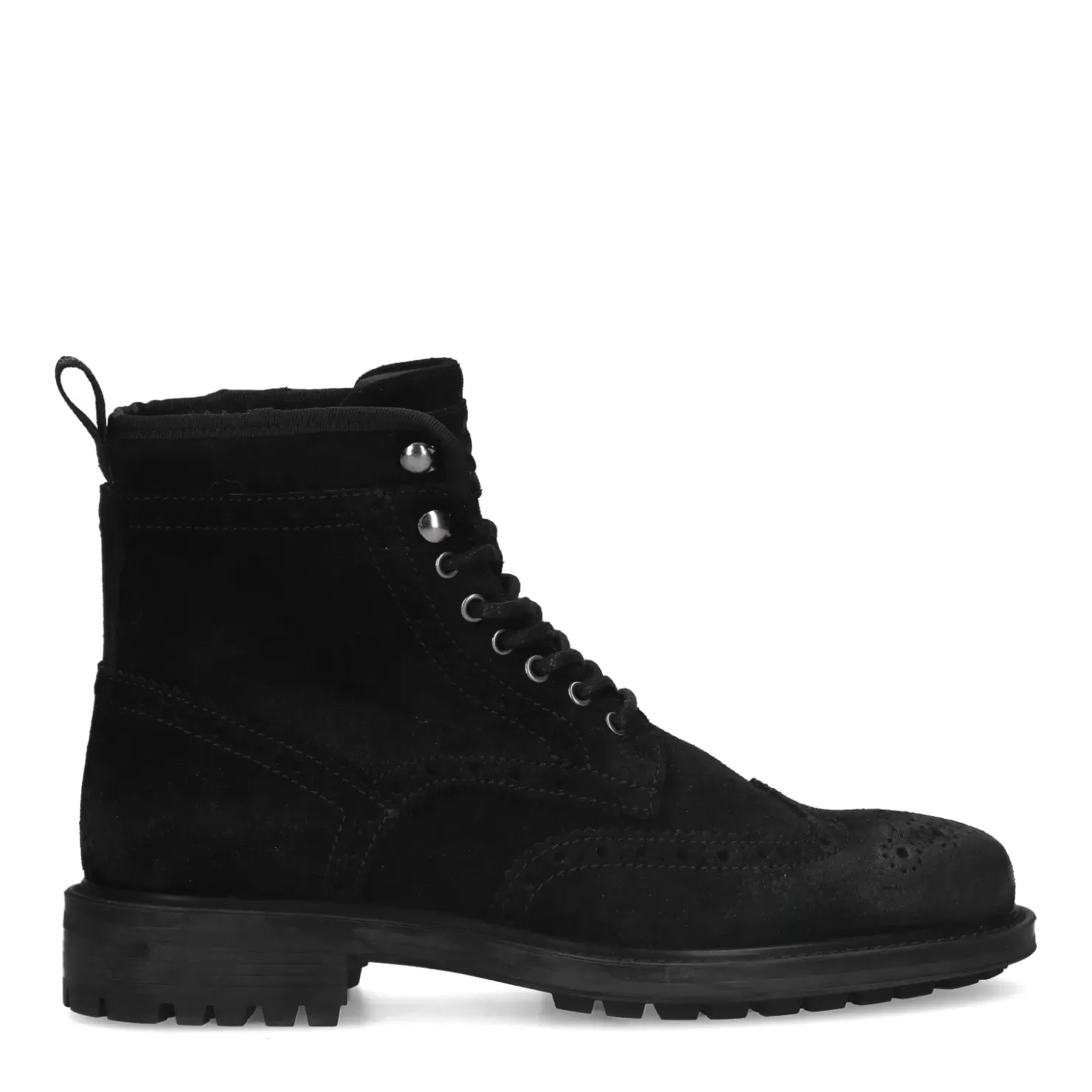 Shop Suede Lace-Up Boots - Black Men Boots