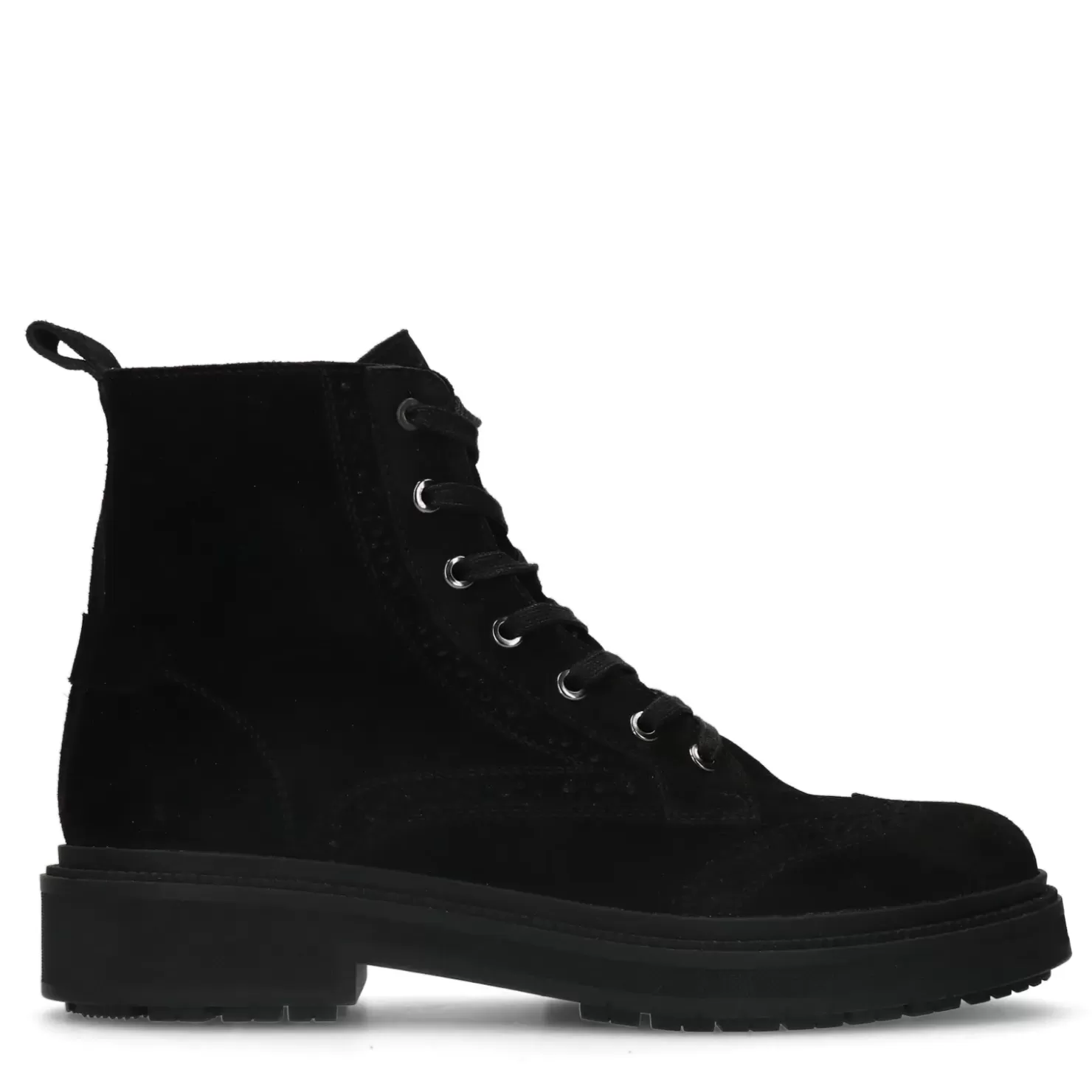 Online Suede Lace-Up Boots - Black Men Boots