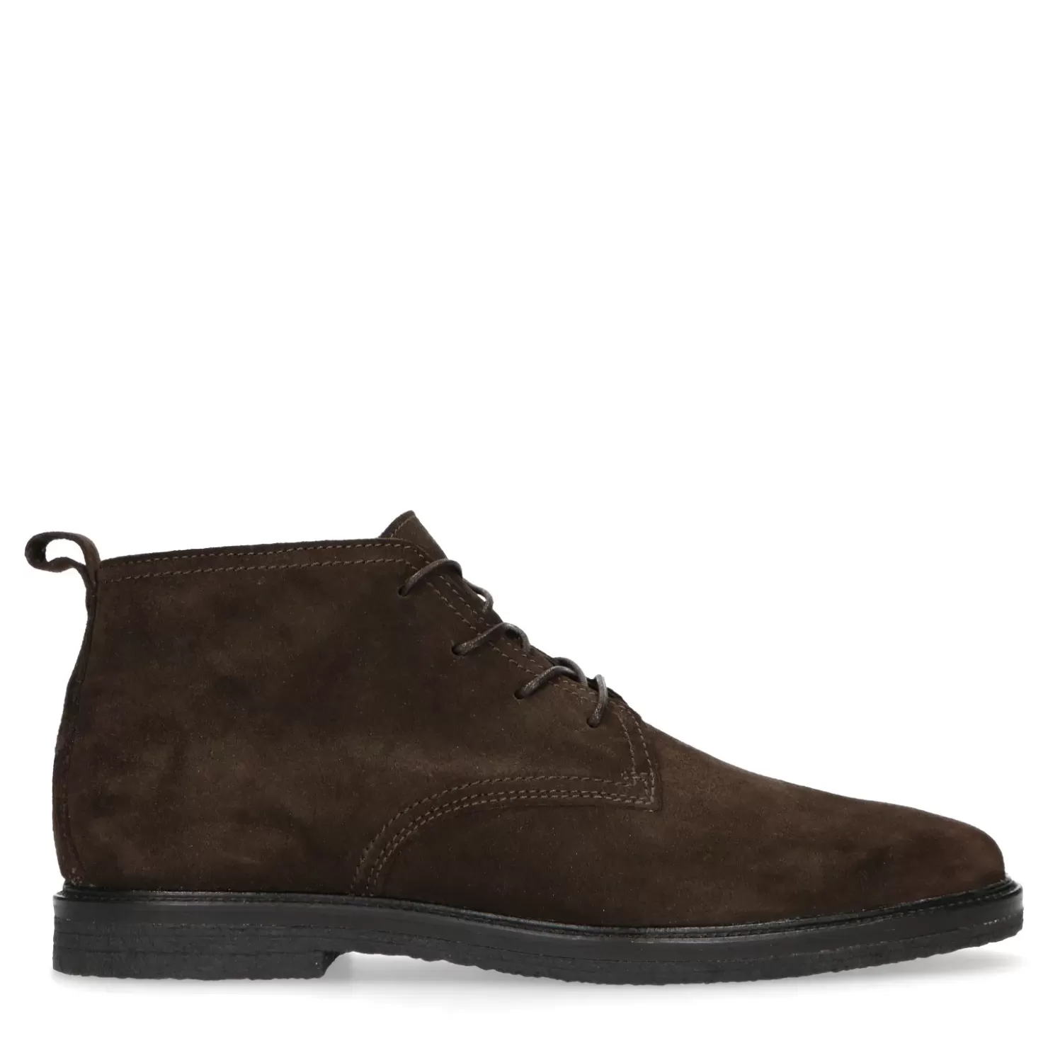 Hot Suede Lace-Up Boots - Brown Men Boots