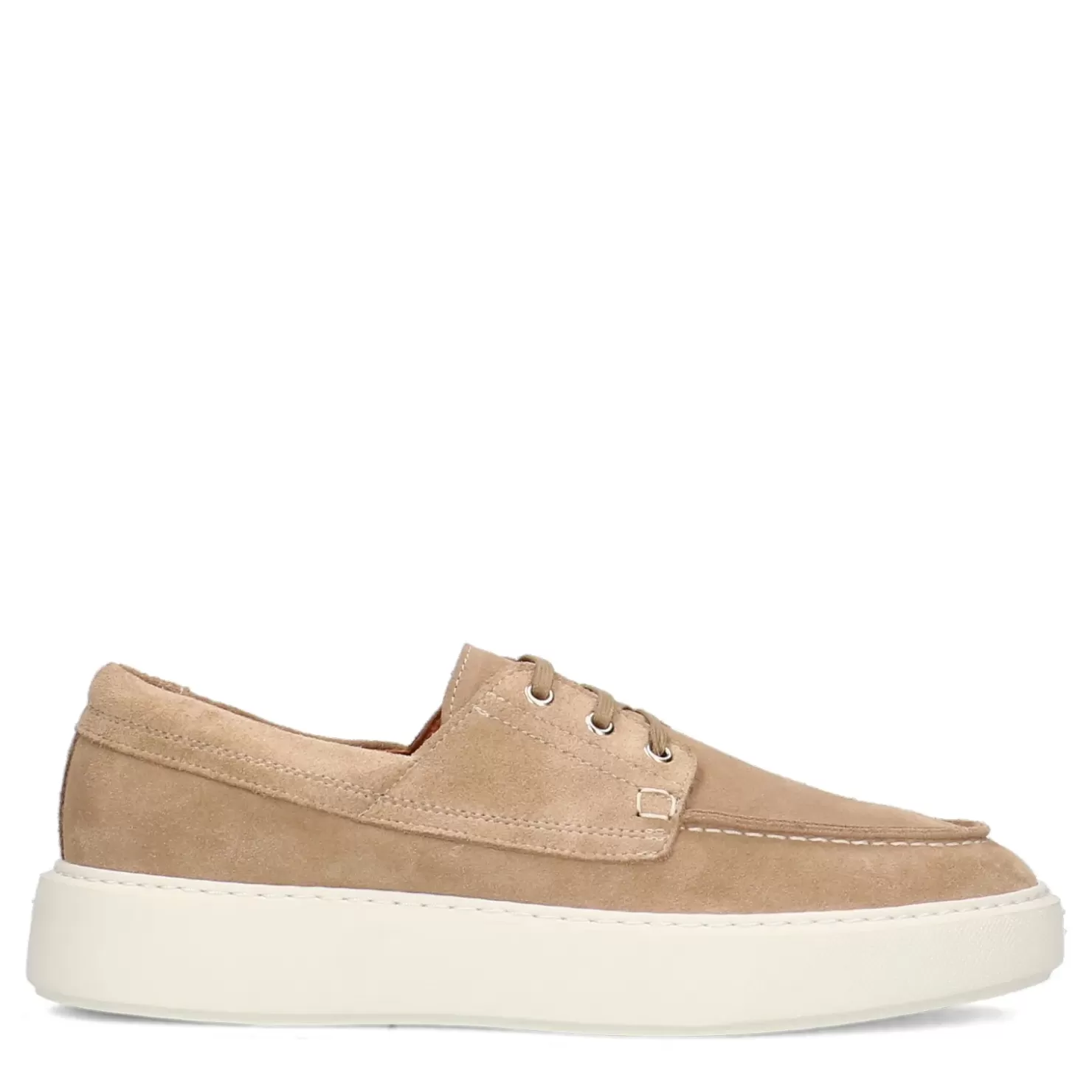 New Suede Lace-Up Shoes - Beige Men Lace-Up Shoes