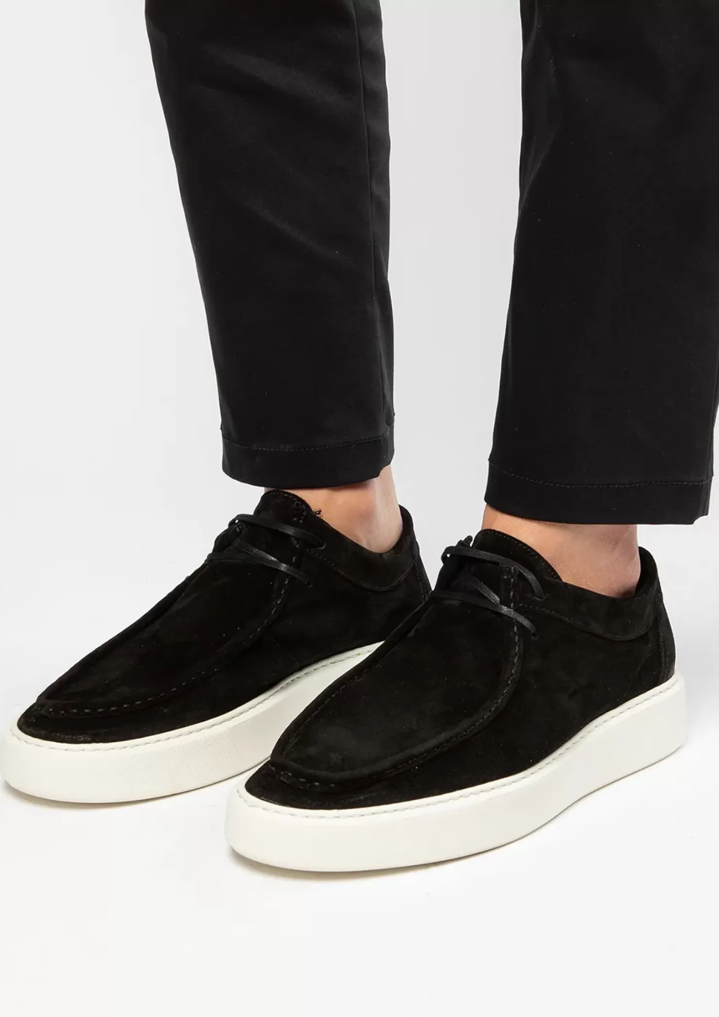 New Suede Lace-Up Shoes - Black Men Lace-Up Shoes