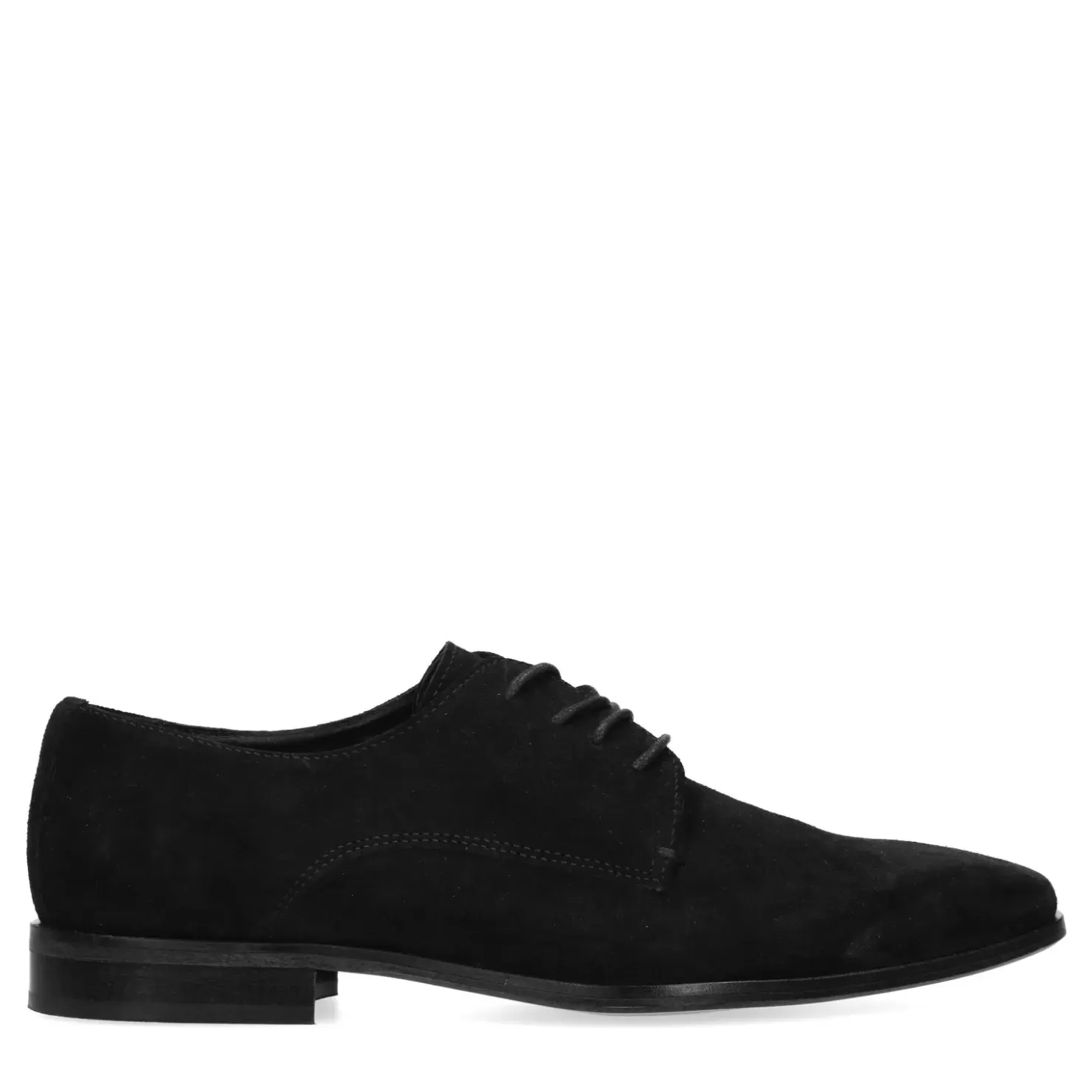 Hot Suede Lace-Up Shoes - Black Men Lace-Up Shoes