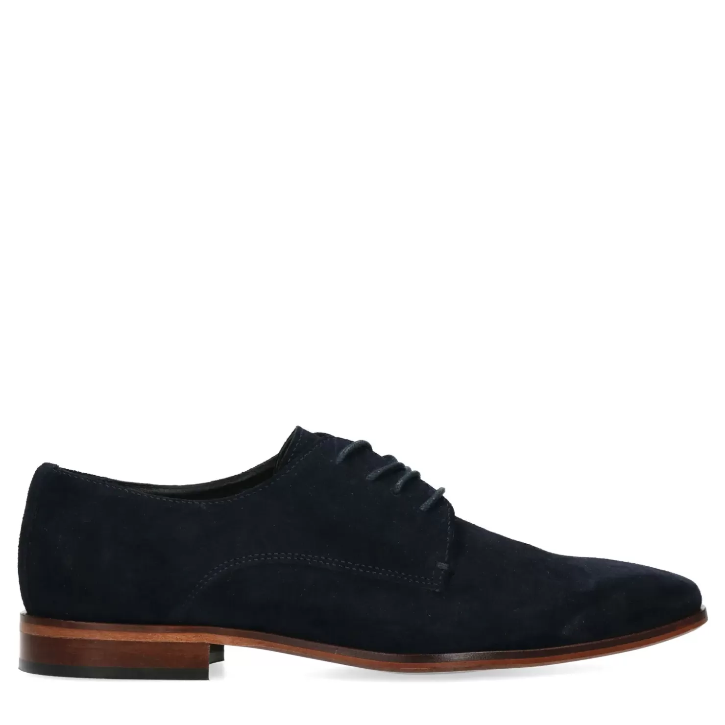 Hot Suede Lace-Up Shoes - Dark Blue Men Lace-Up Shoes