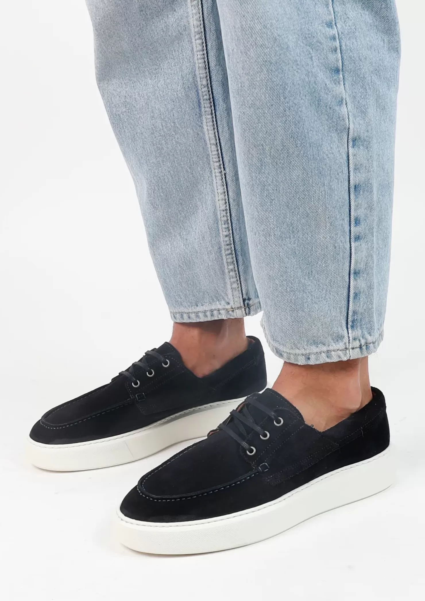 Best Suede Lace-Up Shoes - Dark Blue Men Lace-Up Shoes