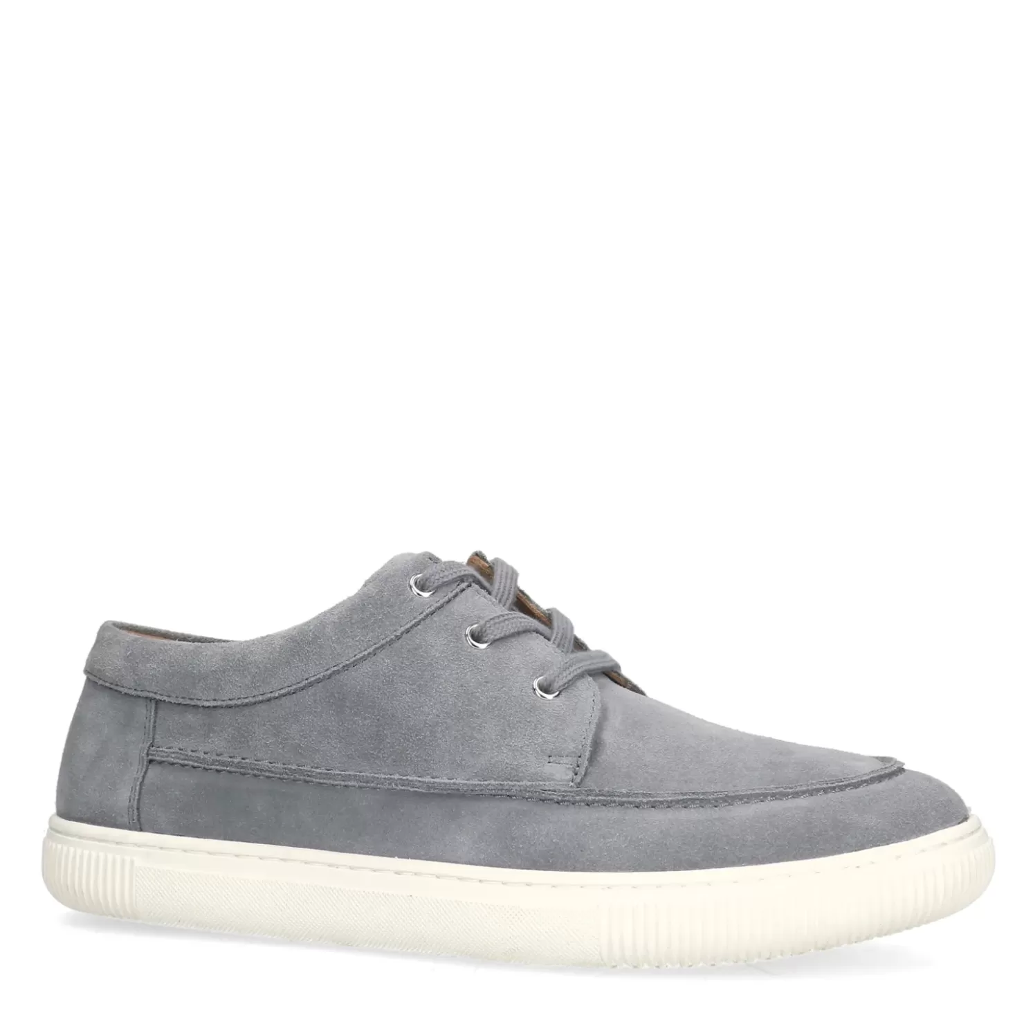 Fashion Suede Lace-Up Shoes - Gray Men Lace-Up Shoes