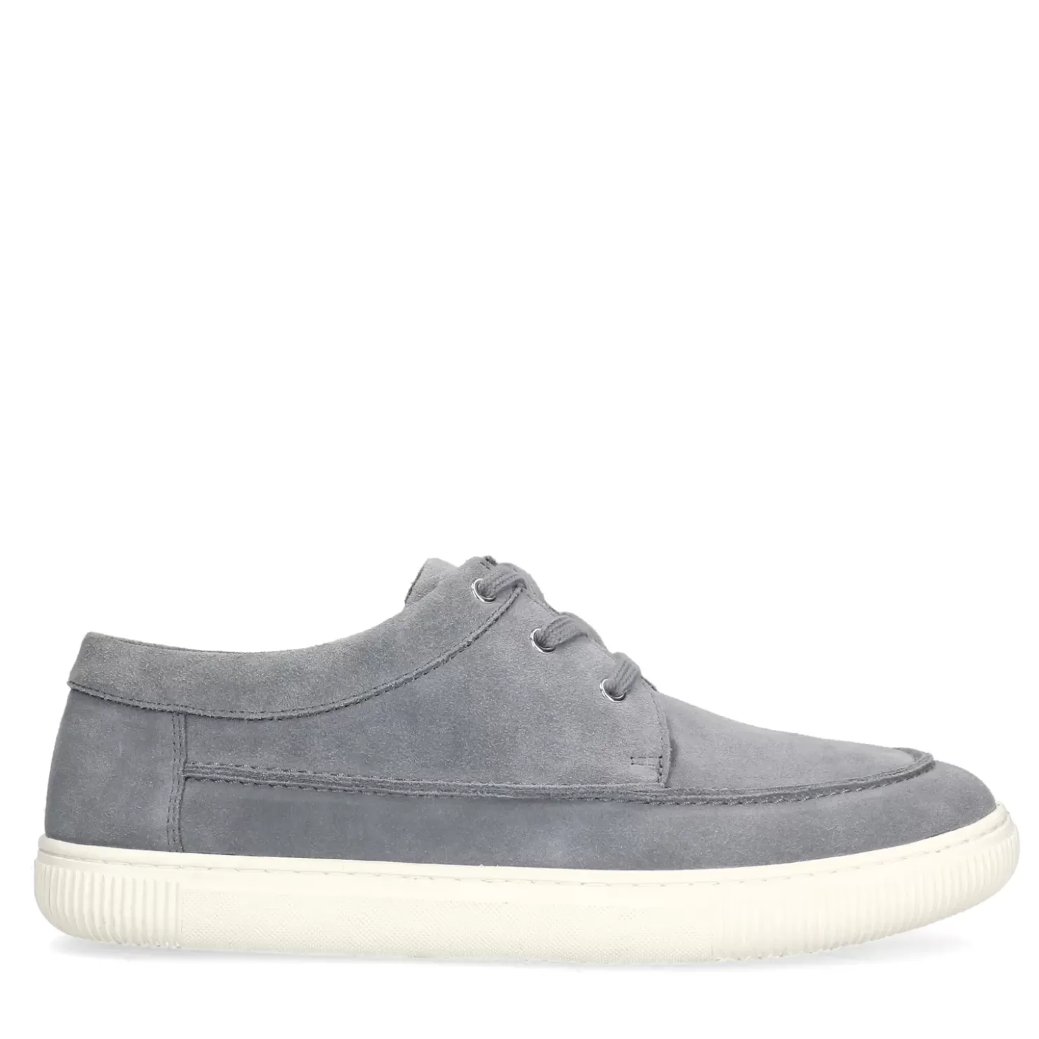 Fashion Suede Lace-Up Shoes - Gray Men Lace-Up Shoes