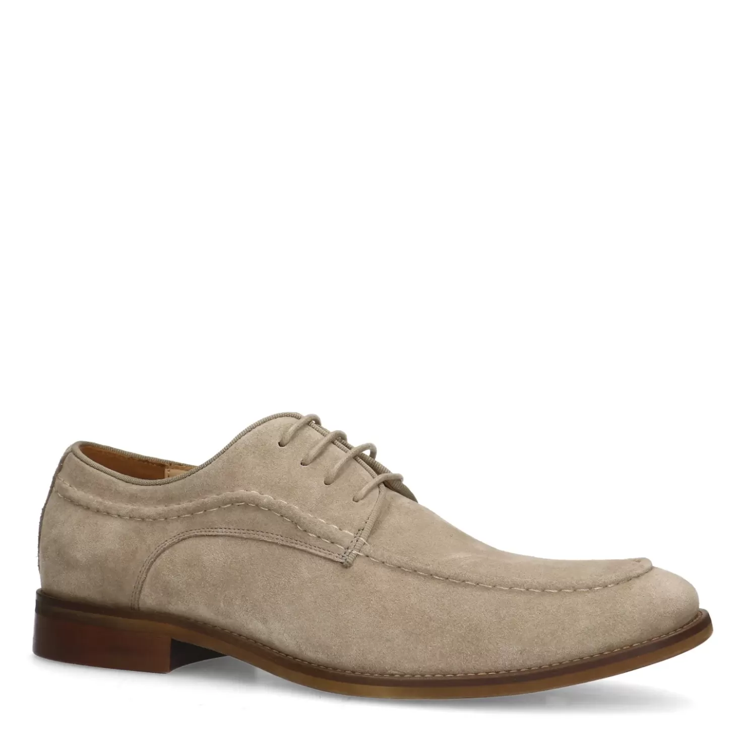 Outlet Suede Lace-Up Shoes - Taupe Men Lace-Up Shoes