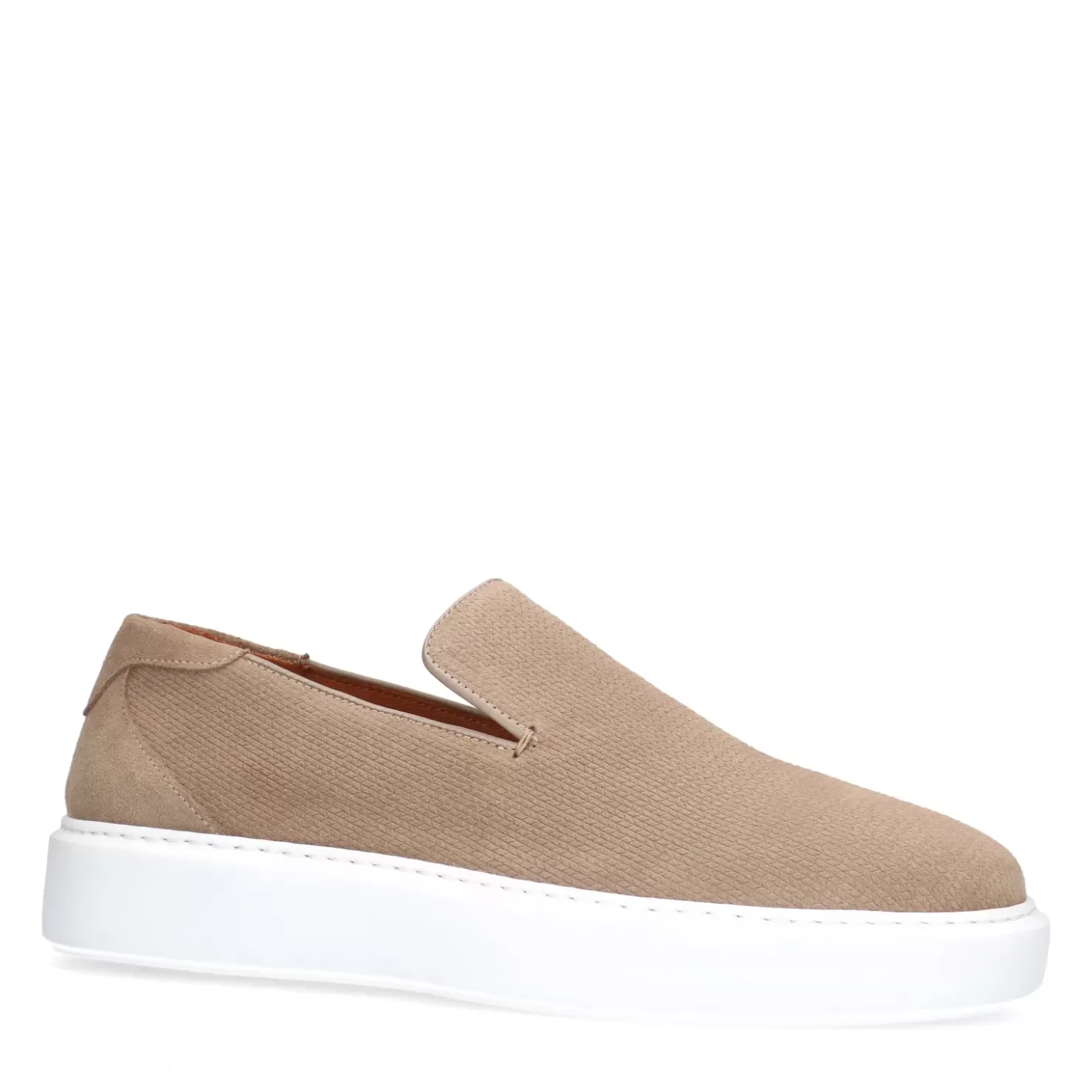 New Suede Loafers - Beige Men Moccasins