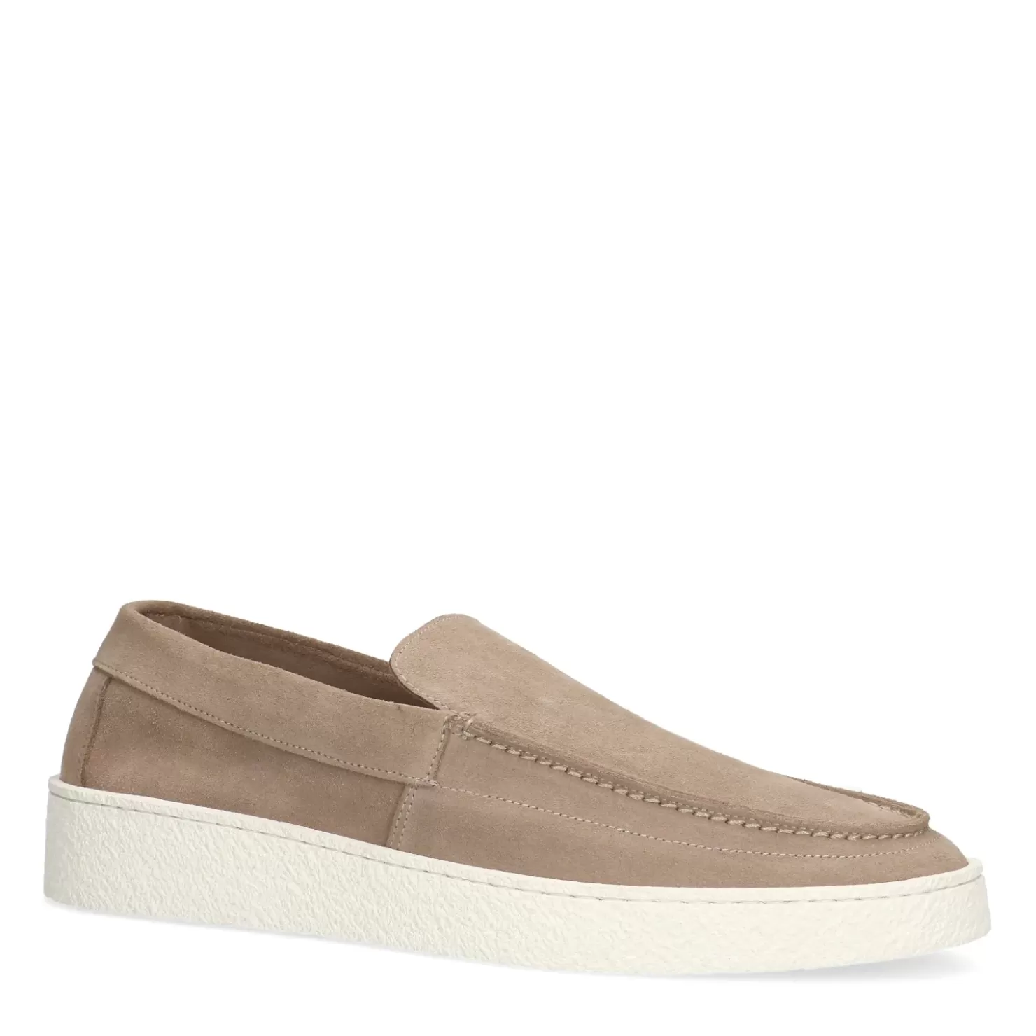 Discount Suede Loafers - Beige Men Moccasins