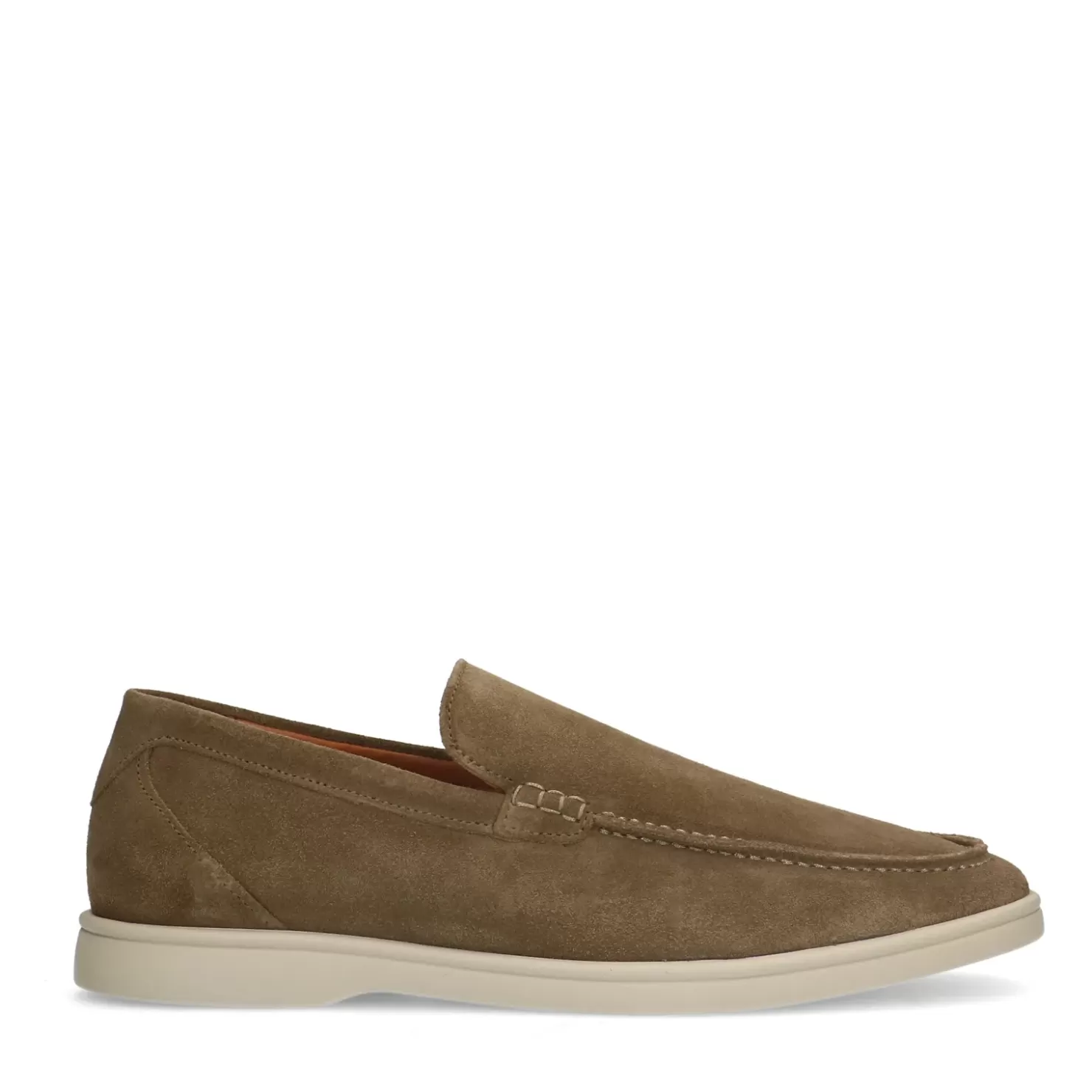 Online Suede Loafers - Beige Men Moccasins