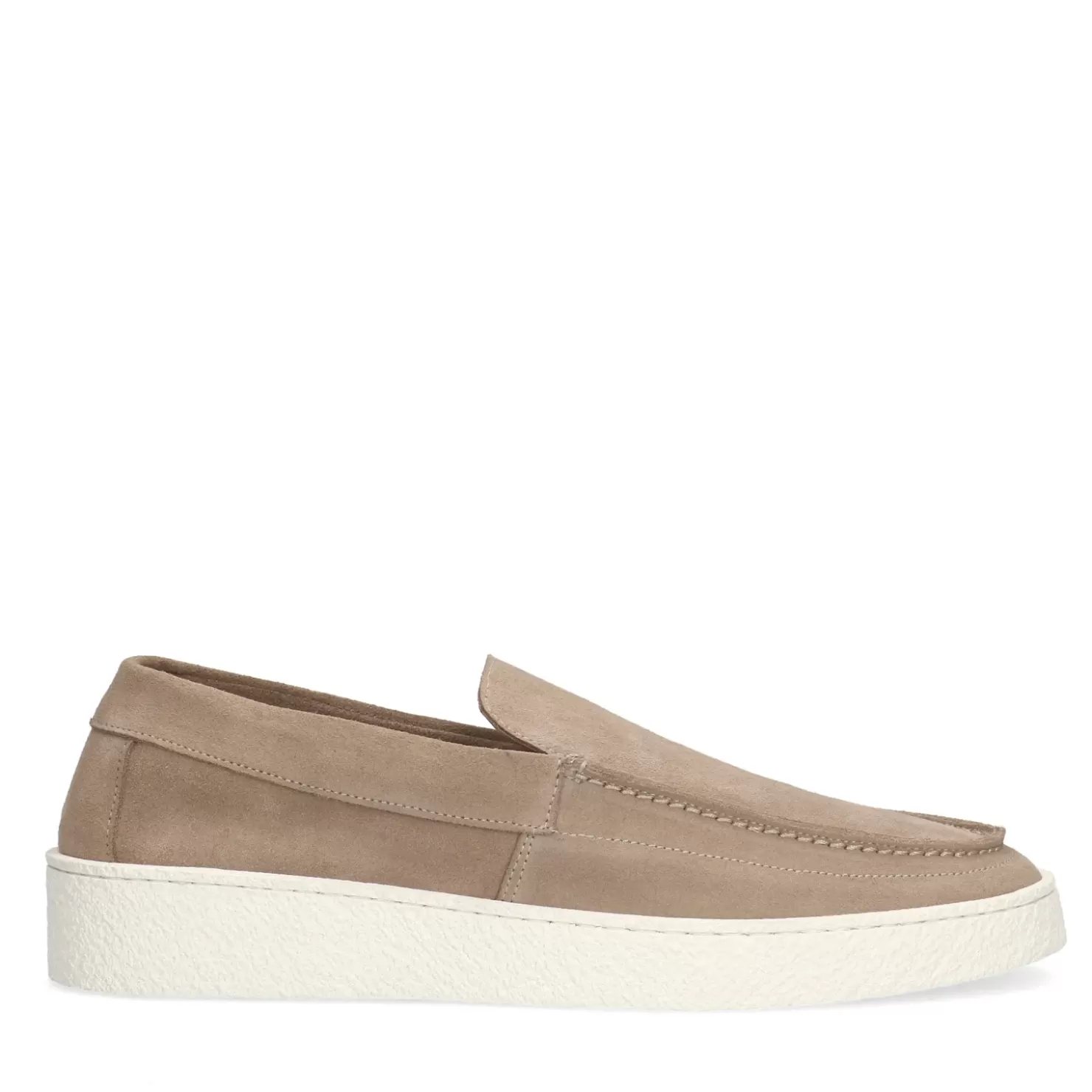 Discount Suede Loafers - Beige Men Moccasins