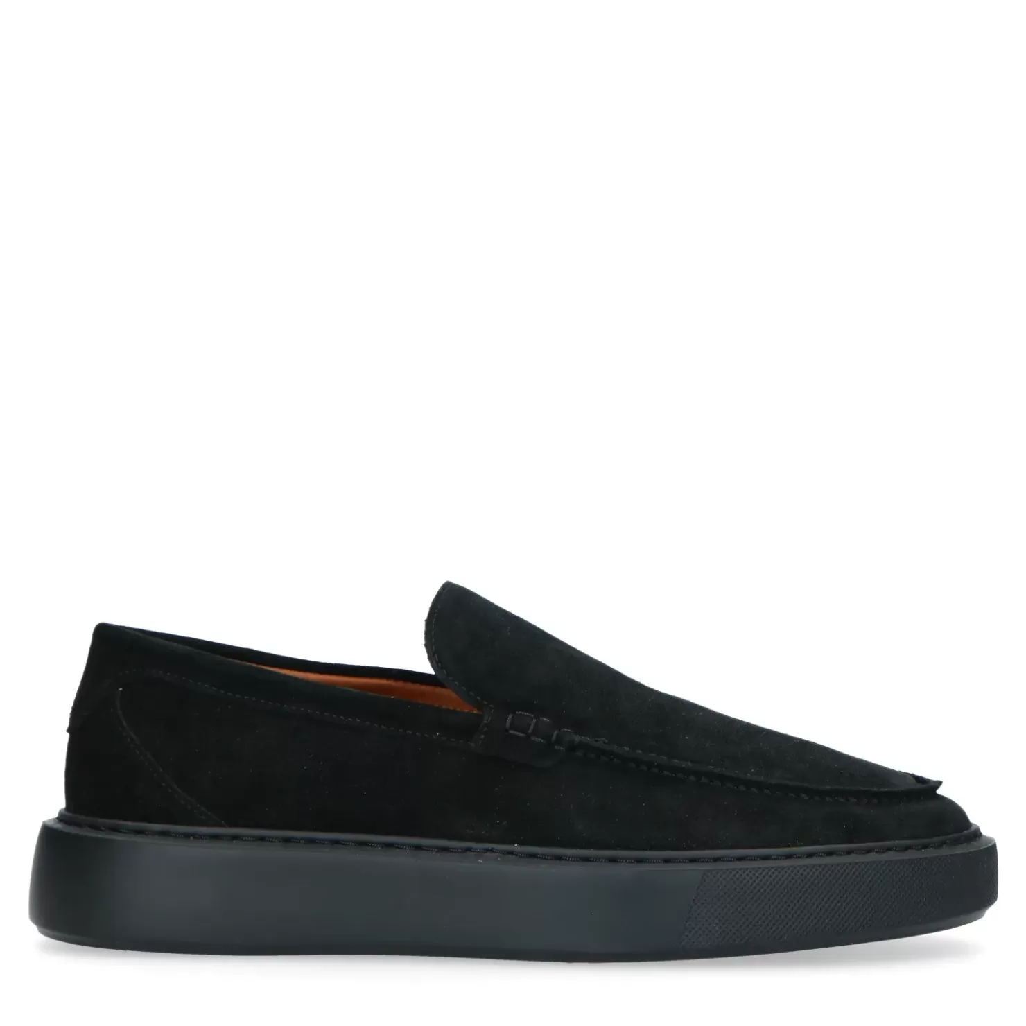 Fashion Suede Loafers - Black Men Moccasins