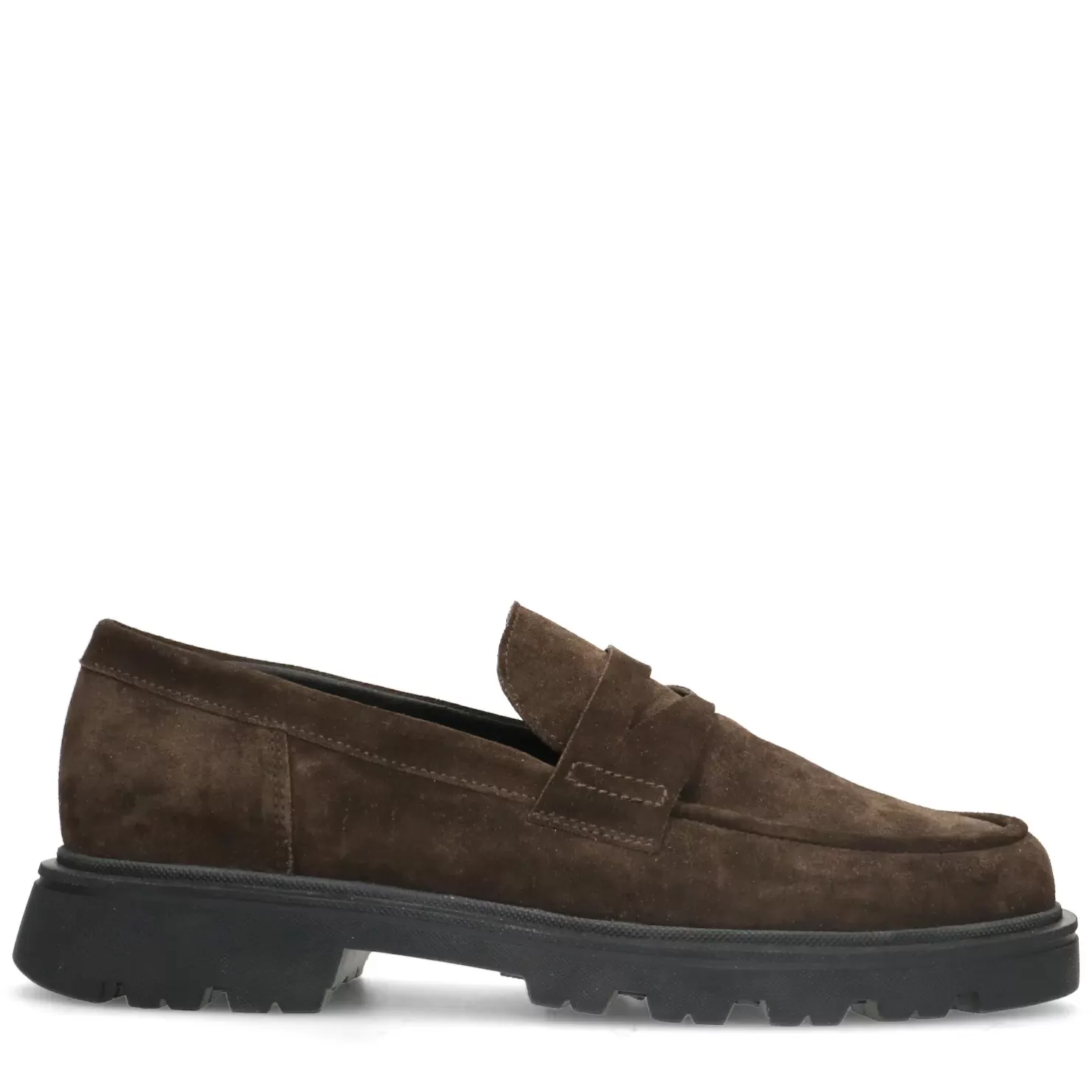 Hot Suede Loafers - Brown Men Moccasins