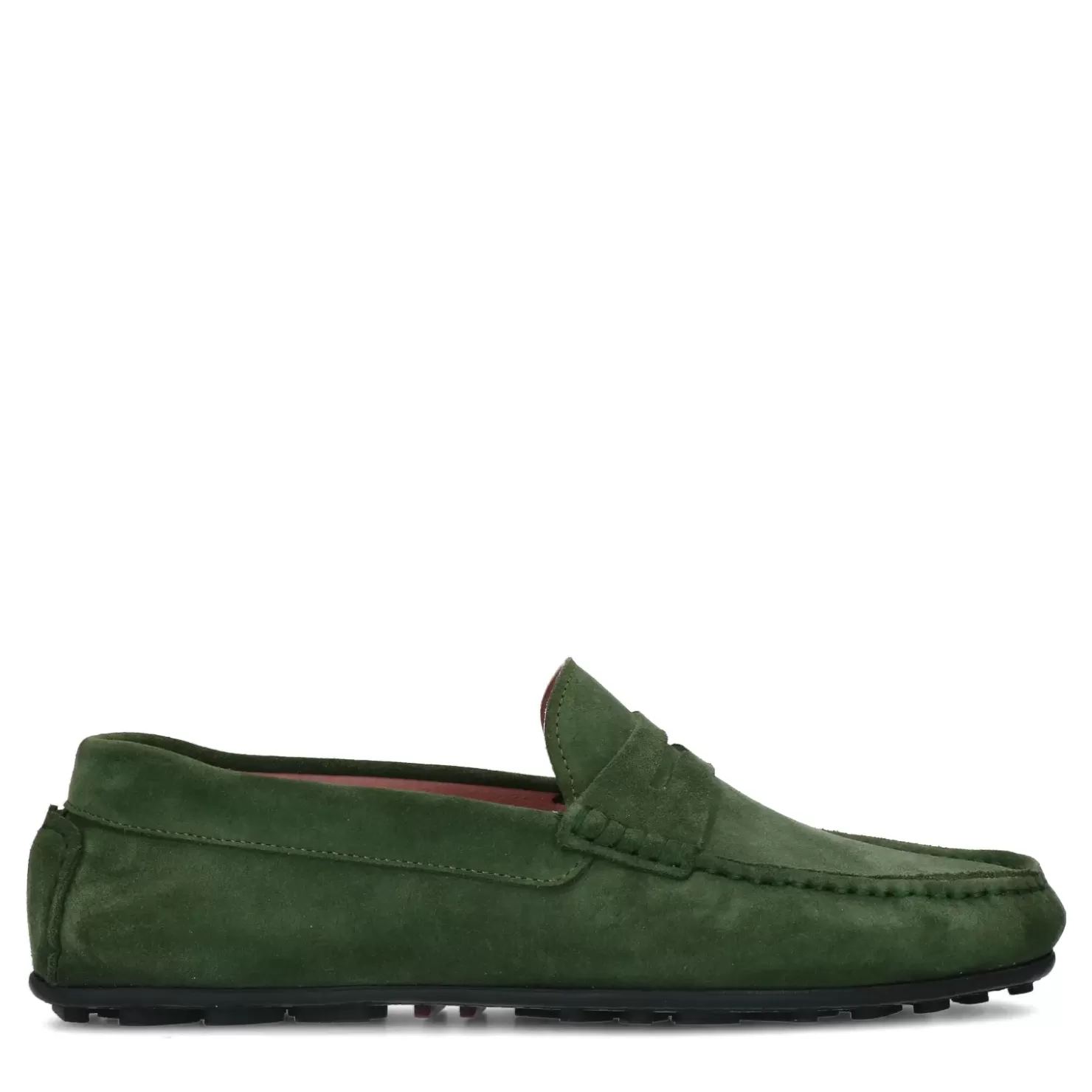 Sale Suede Loafers - Dark Green Men Moccasins