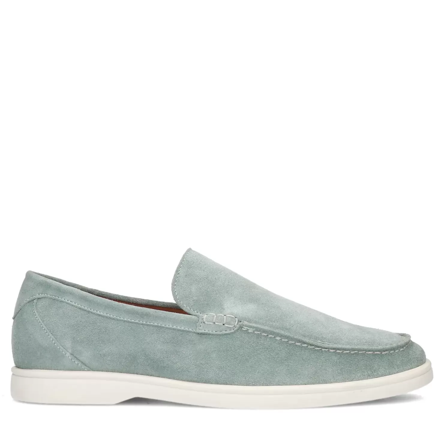 Discount Suede Loafers - Green Men Moccasins