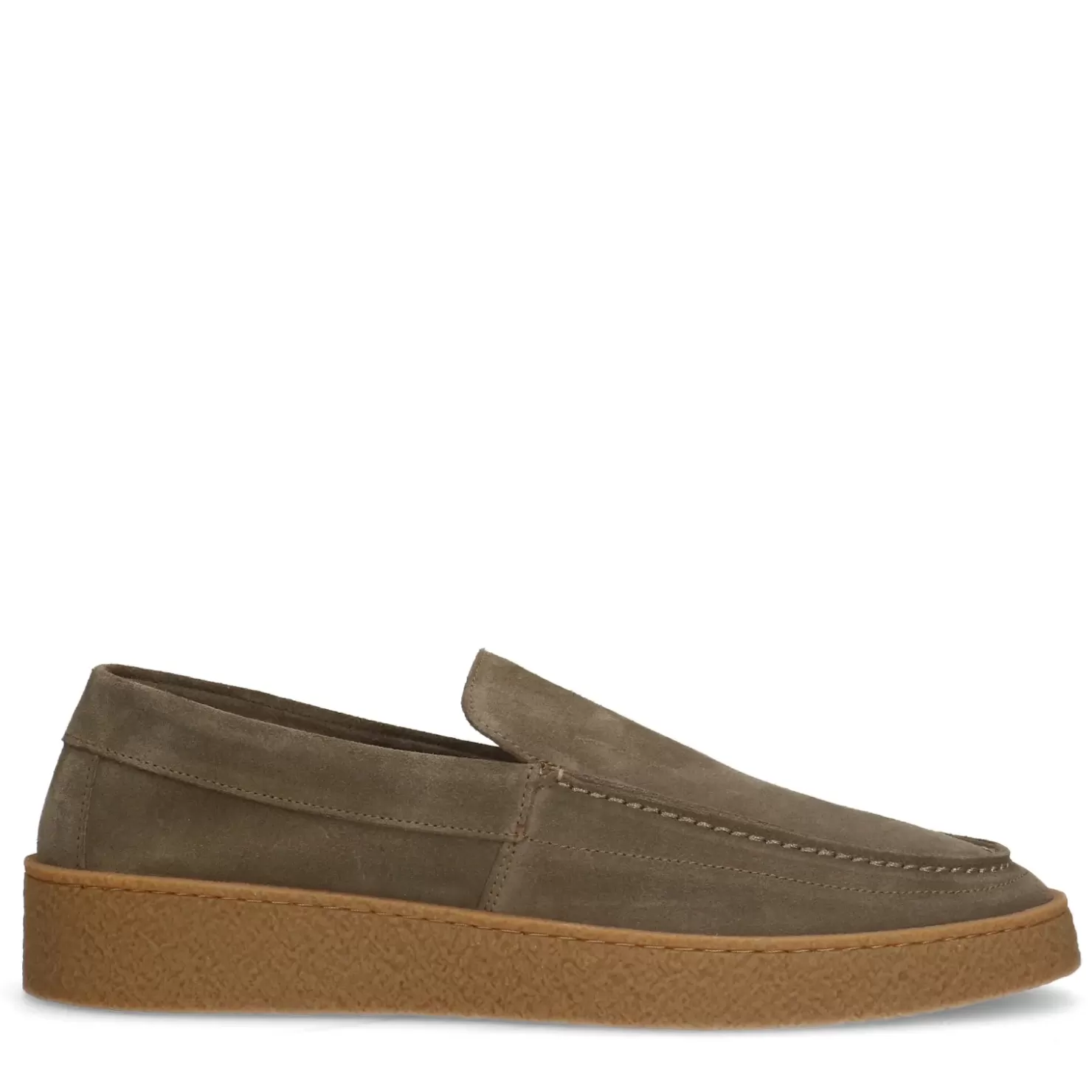 Cheap Suede Loafers - Khaki Men Moccasins