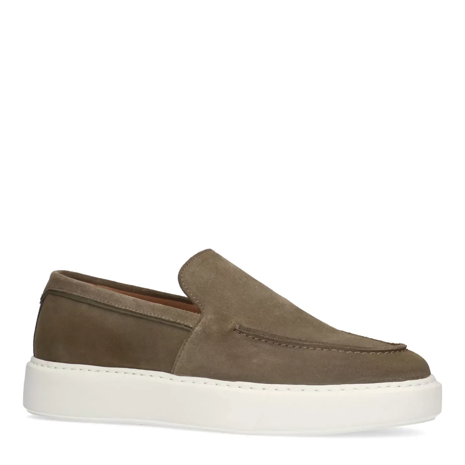 Best Suede Loafers - Khaki Men Moccasins