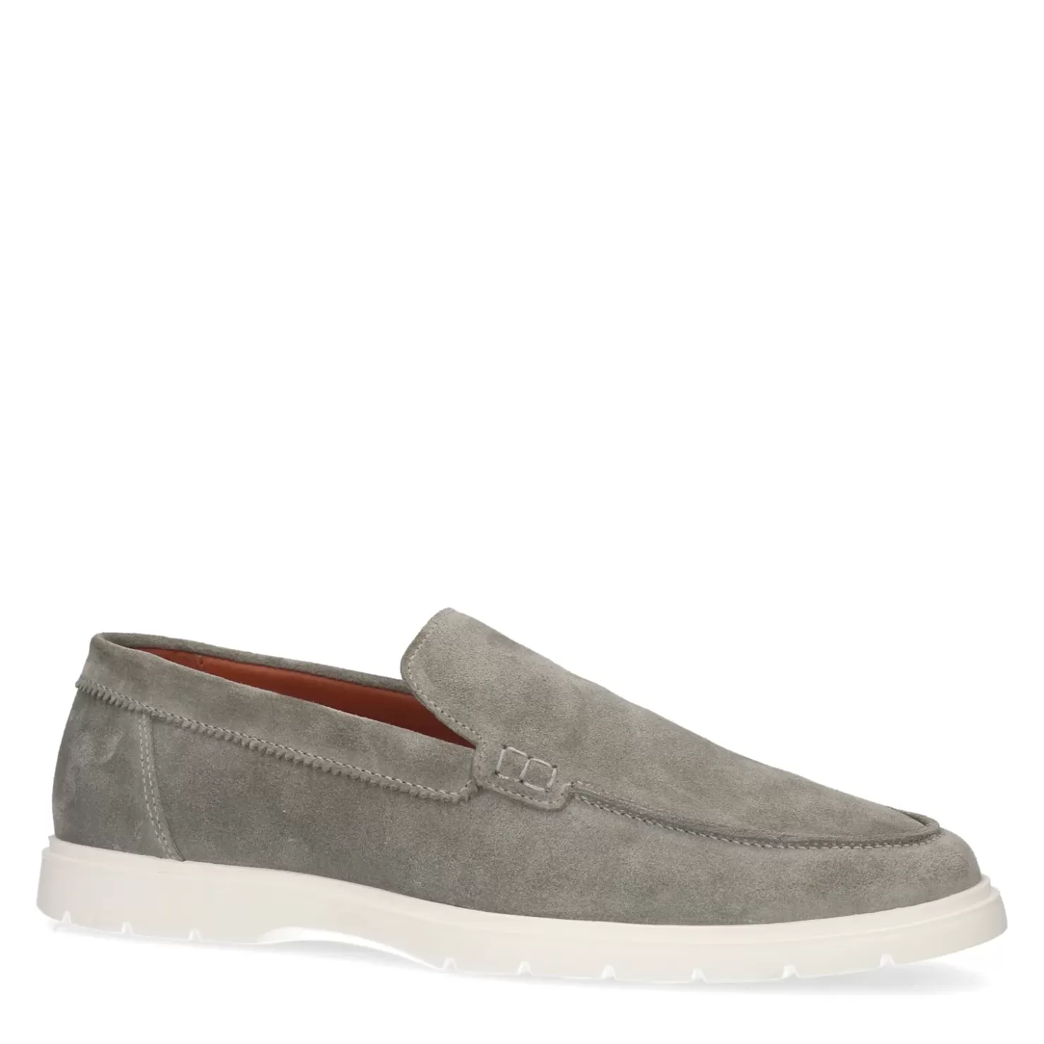 Flash Sale Suede Loafers - Light Gray Men Moccasins