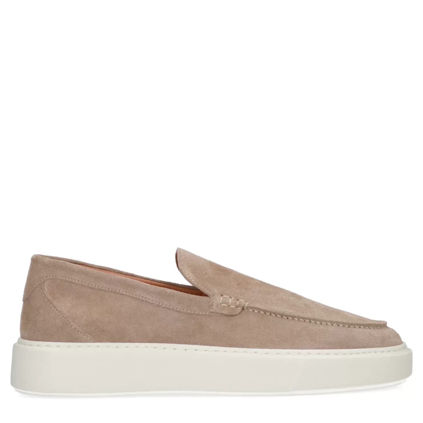 Clearance Suede Loafers With Sole - Beige Men Moccasins