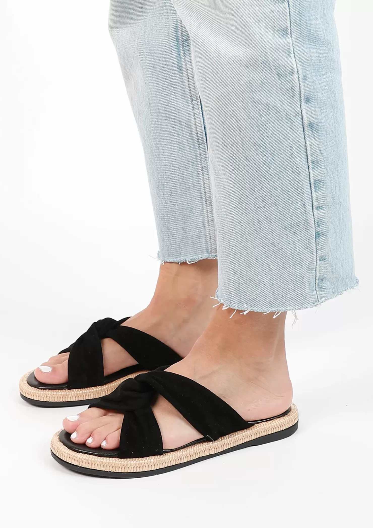 Best Suede Mules - Black Women Sandals