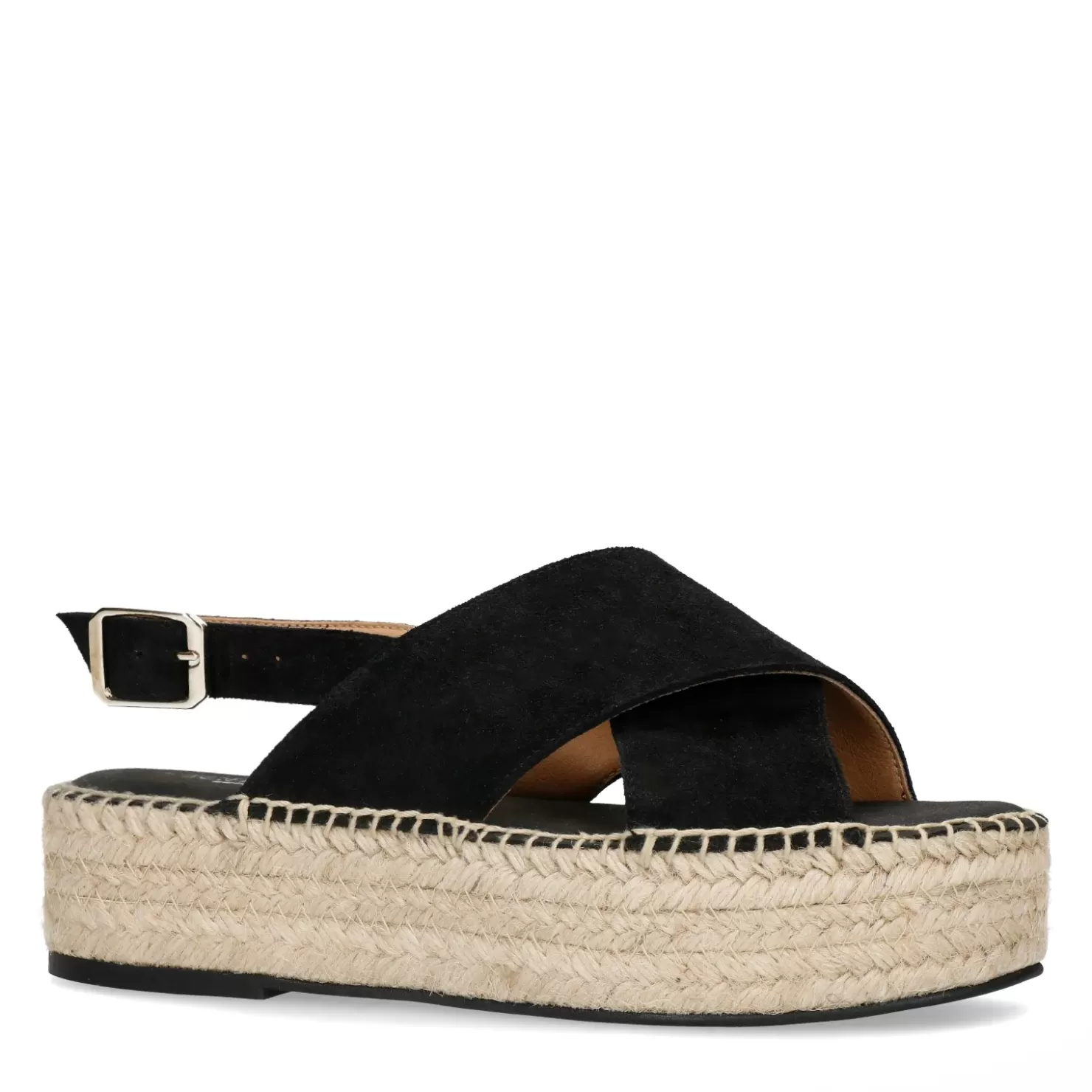 Clearance Suede Platform Sandals - Black Women Sandals