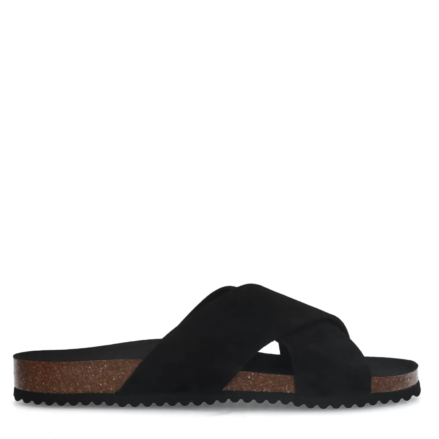 Clearance Suede Slides - Black Women Sandals