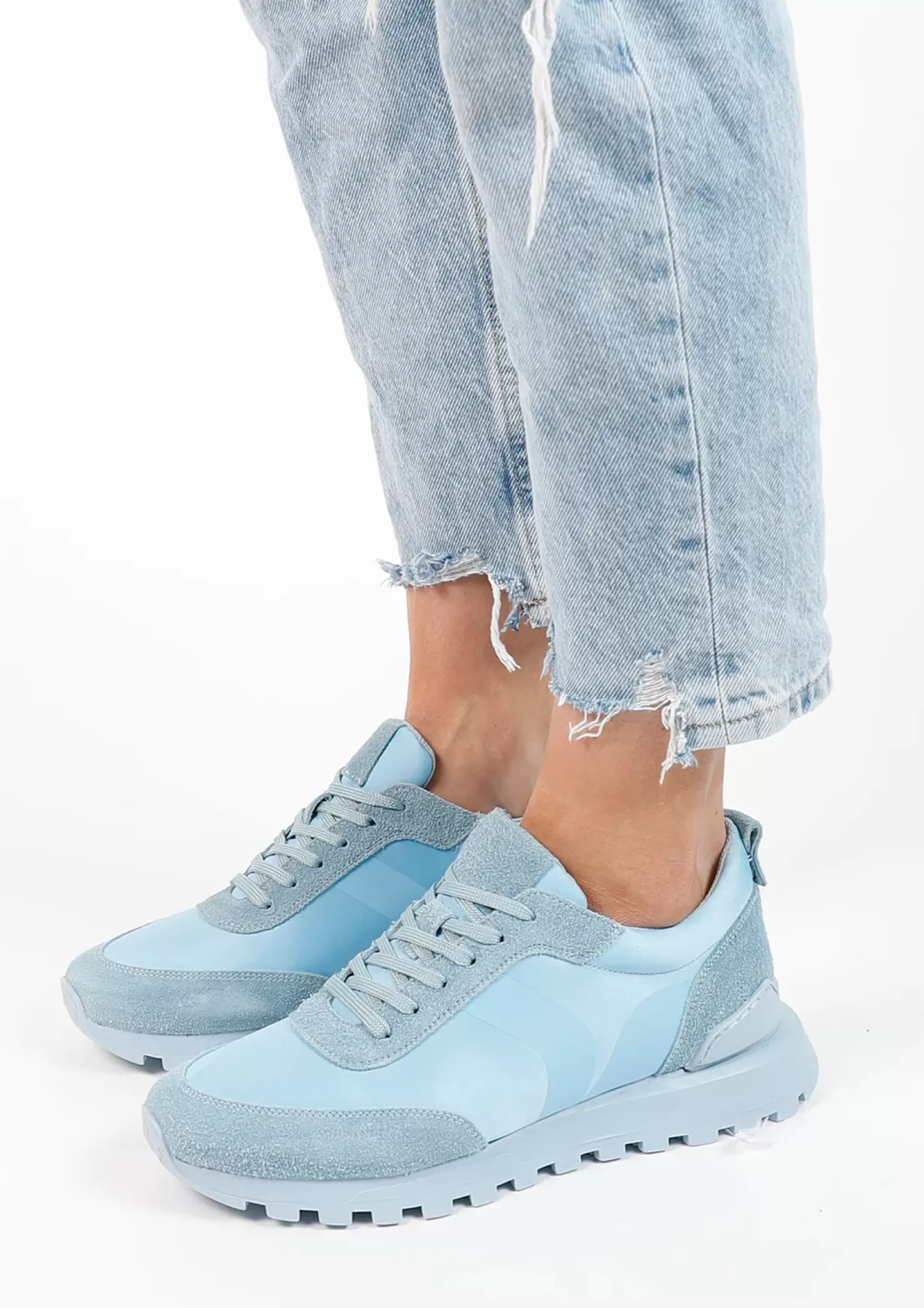 Cheap Suede Sneakers - Blue Women Sneakers