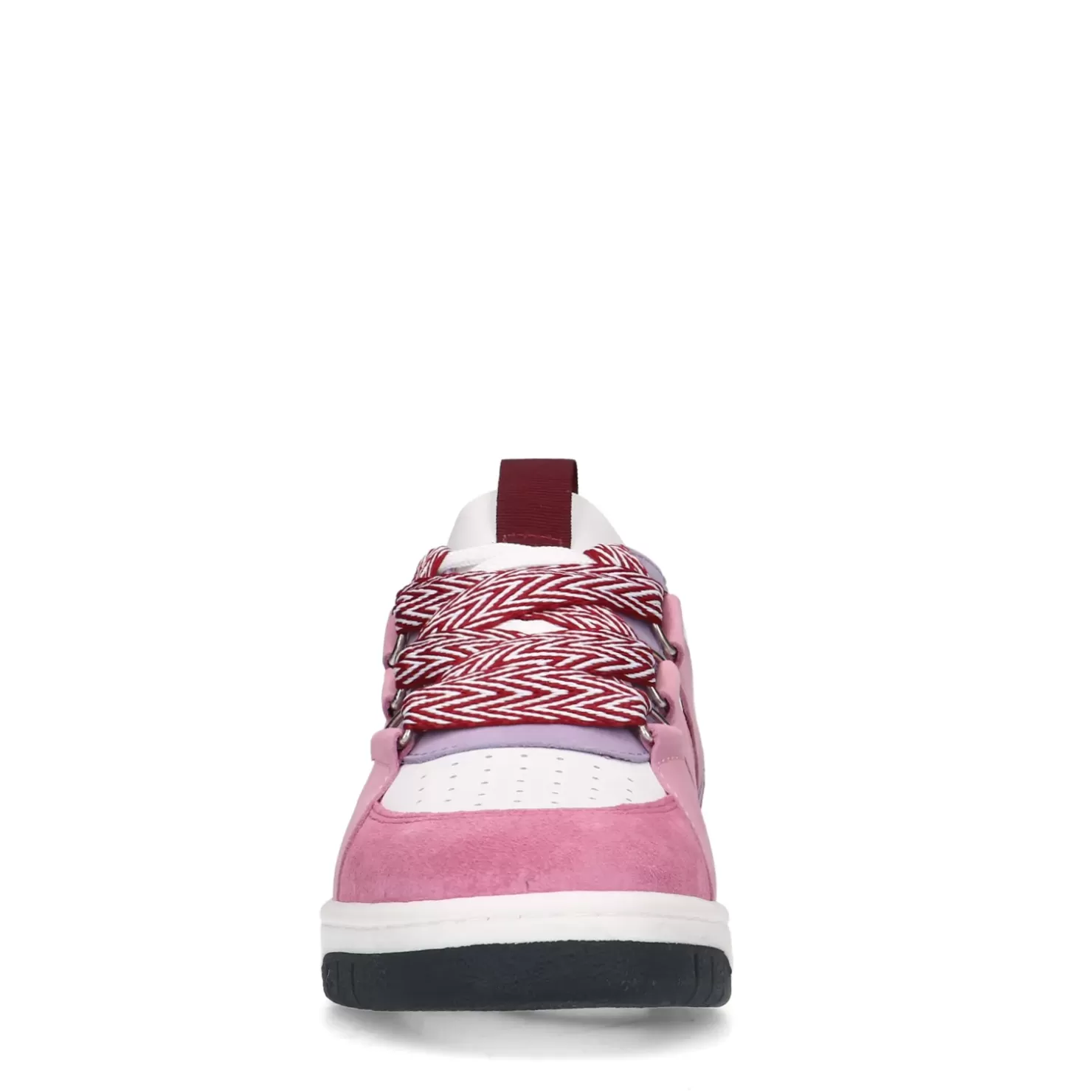 Shop Suede Sneakers With Large Laces - Pink Women Sneakers