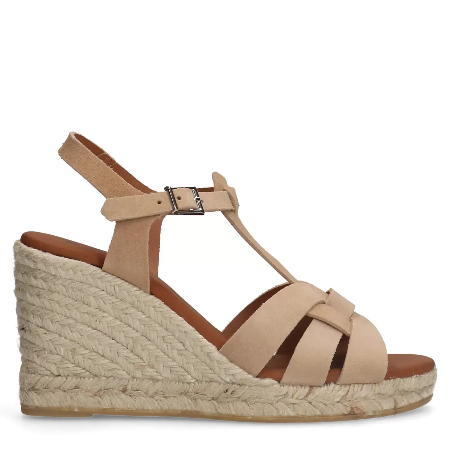 Flash Sale Suede Wedge Heel Sandals - Beige Women Sandals