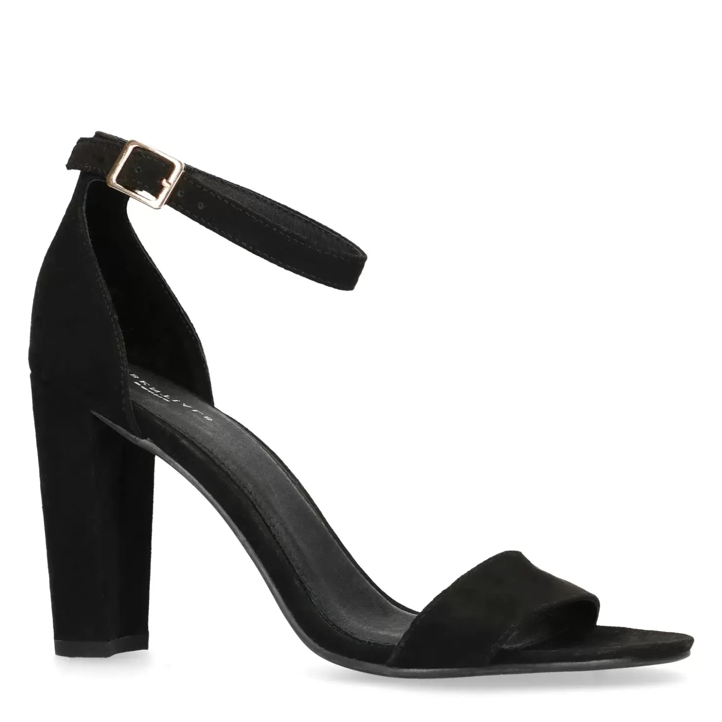 Clearance Synthetic Patent Heeled Sandals - Black Women Sandals