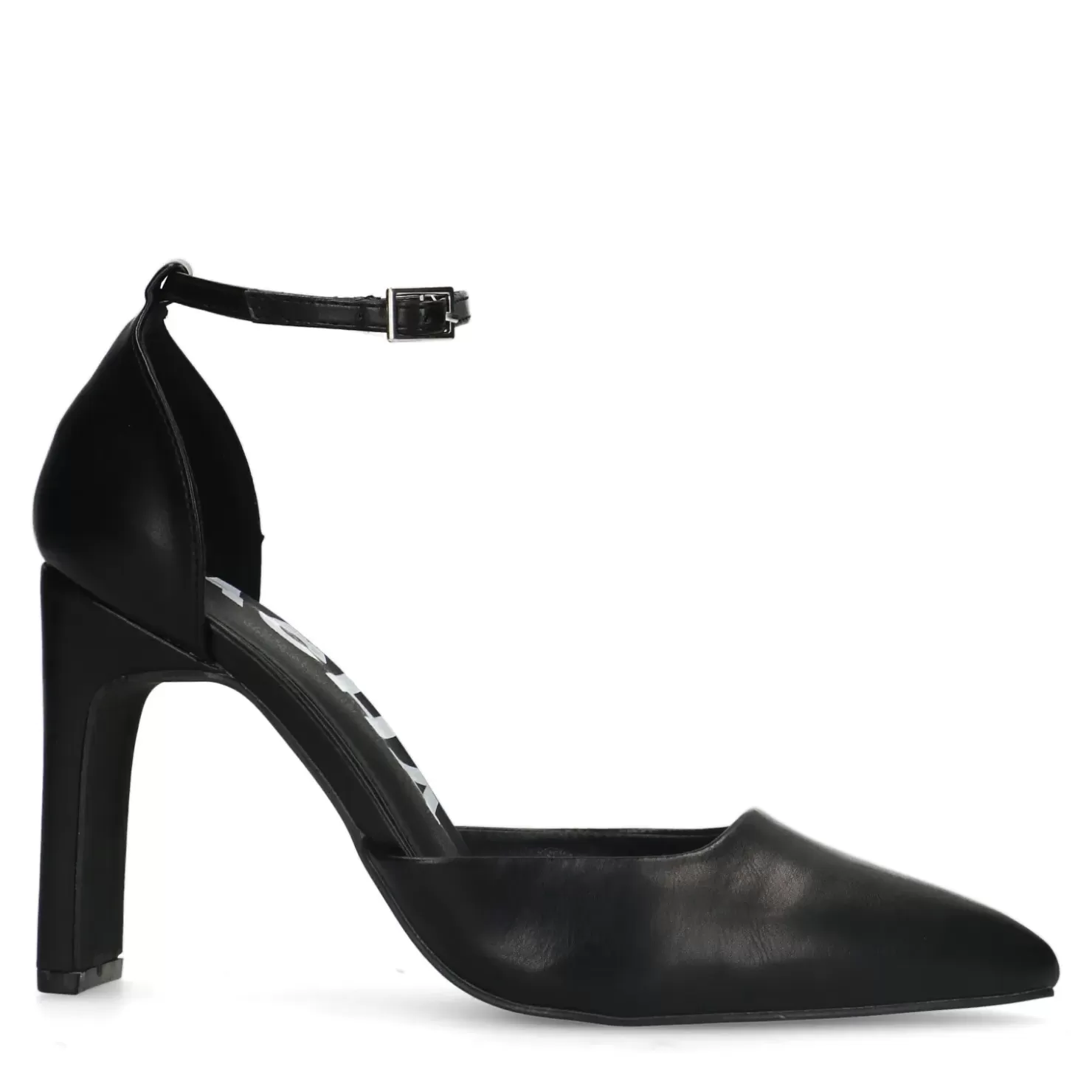 Hot Synthetic Pumps With Ankle Strap - Black Women Pumps