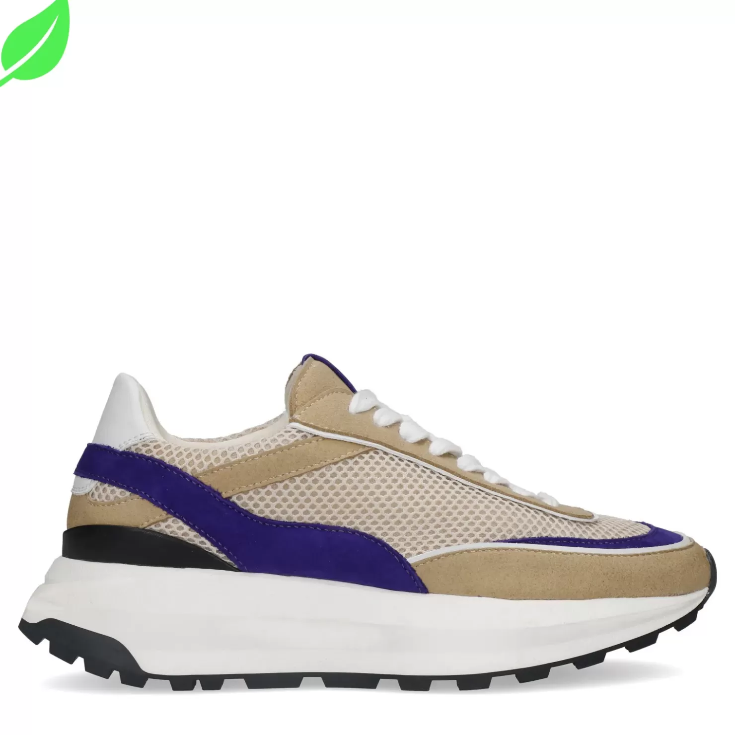 New Vegan Sneakers With Details - Beige Women Sneakers