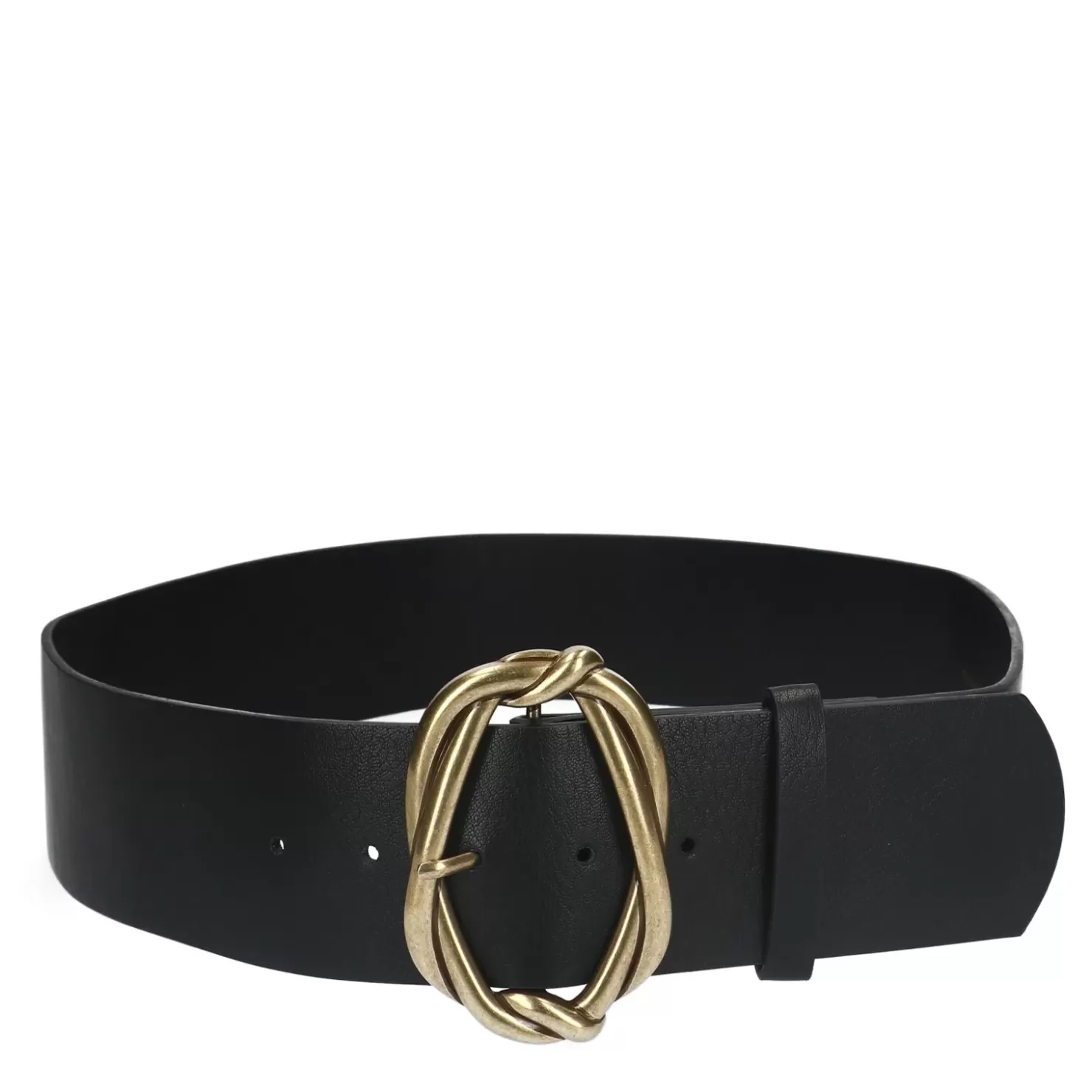 Best Wide Belt With Buckle - Black Women Belt